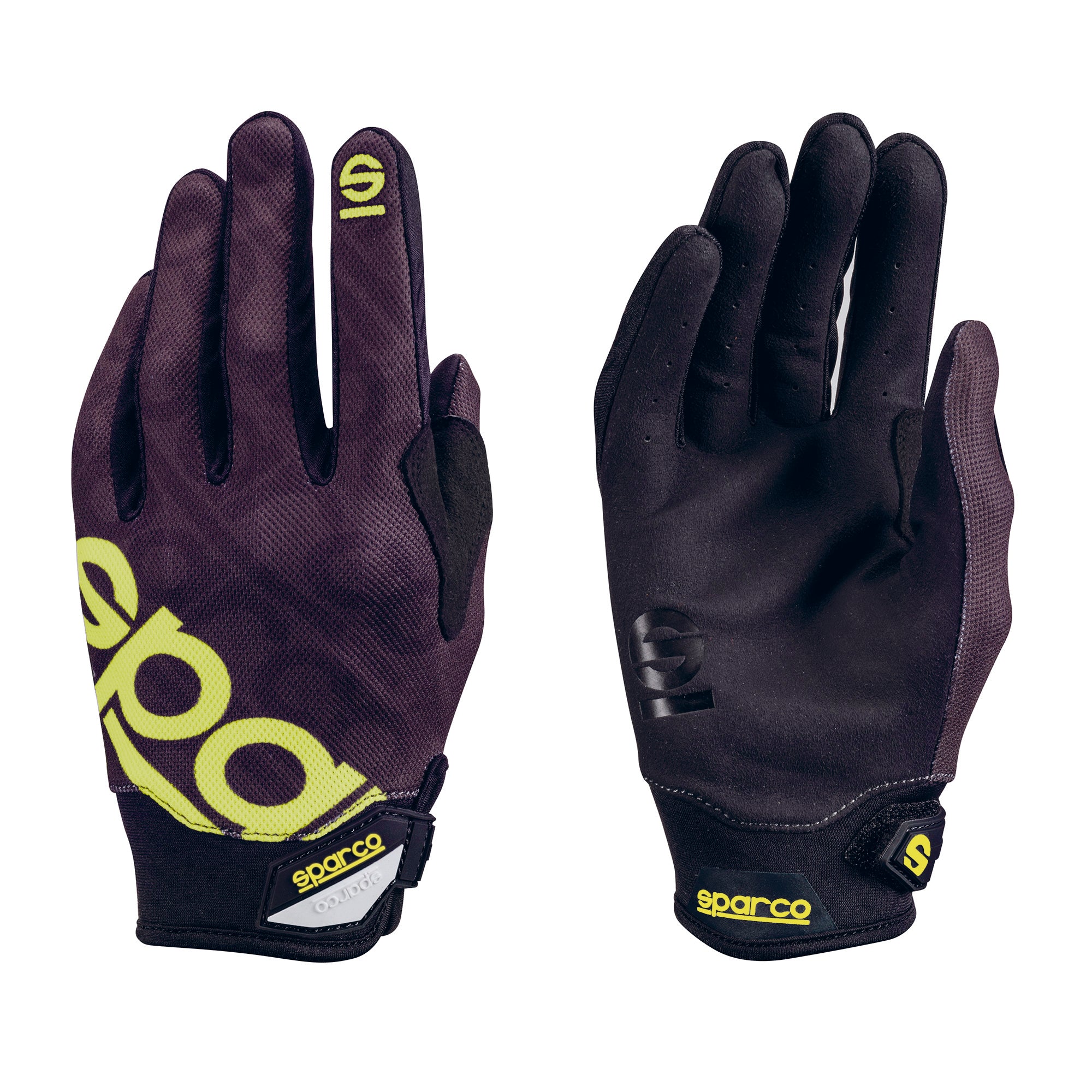 Sparco Guanti Meca 3 nero/giallo fluo -guanti tecnici motorsport