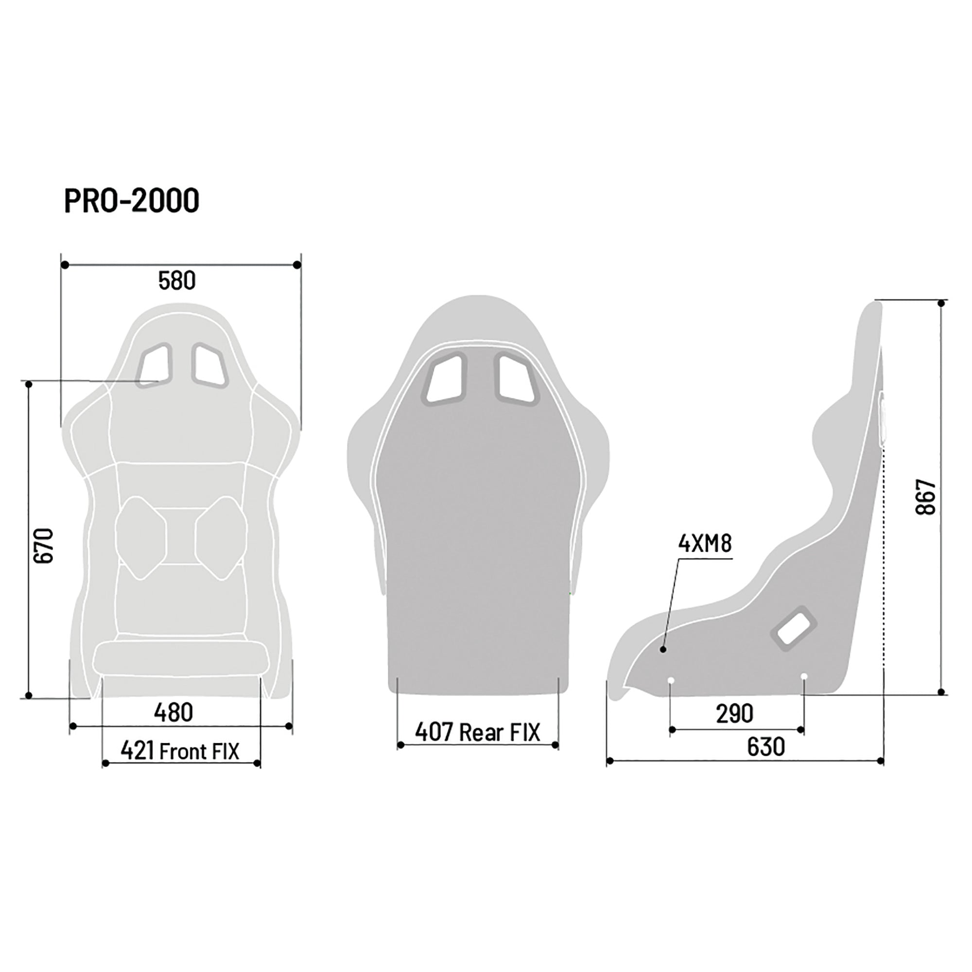 Sparco Sedile Pro 2000 Qrt Martini Racing mrgrigio