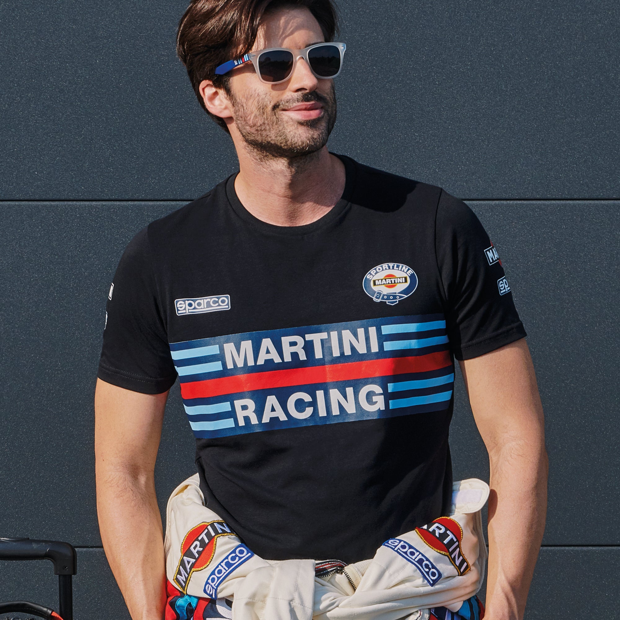 Sparco T-Shirt Martini-R nero-abbigliamento Sparco Teamwork