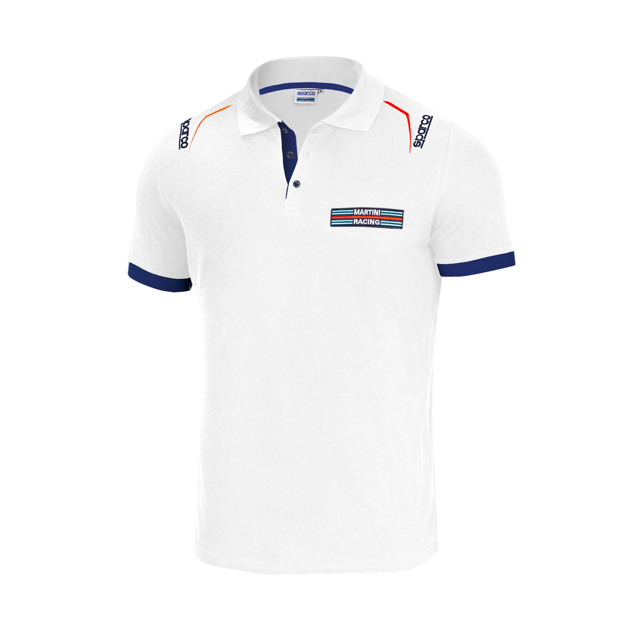 Sparco Polo Martini-R bianco-abbigliamento Sparco Teamwork