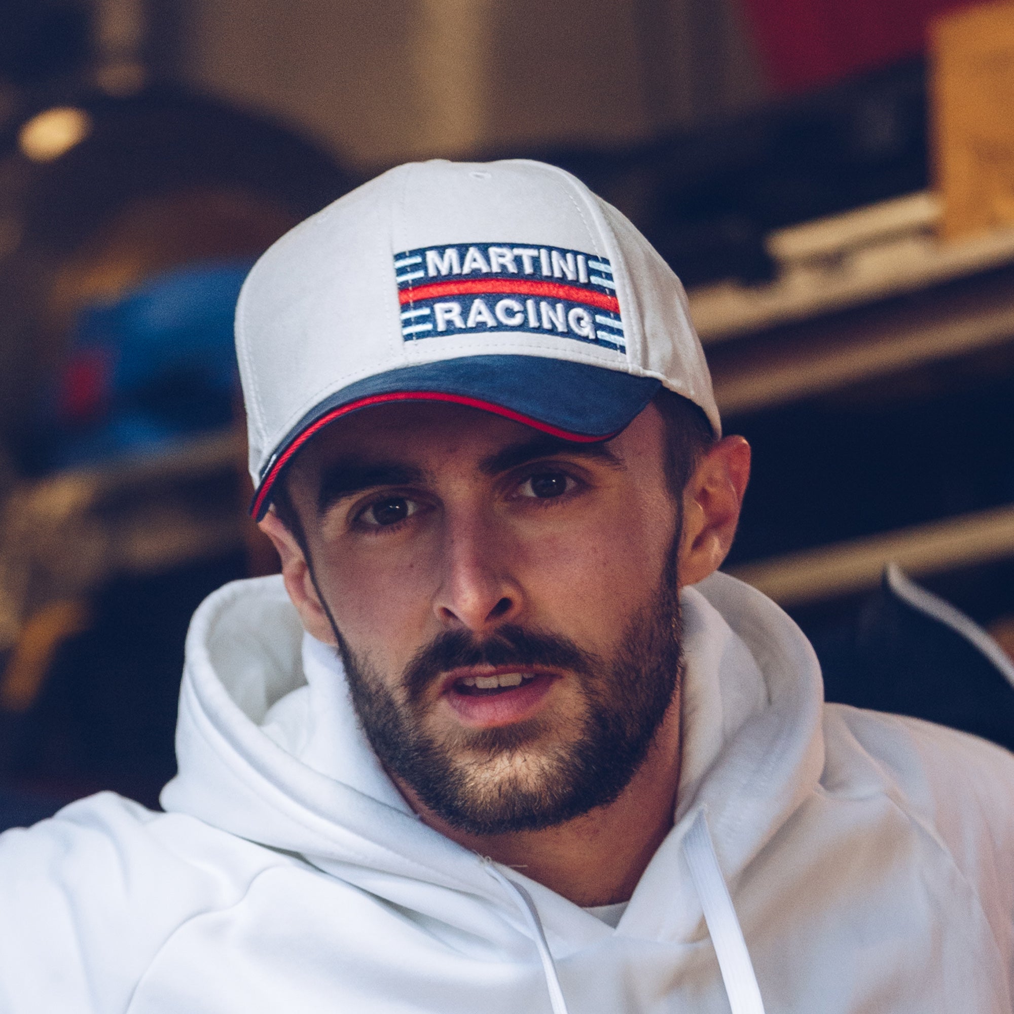 Sparco Cap Side Logo Martini-R bianco
