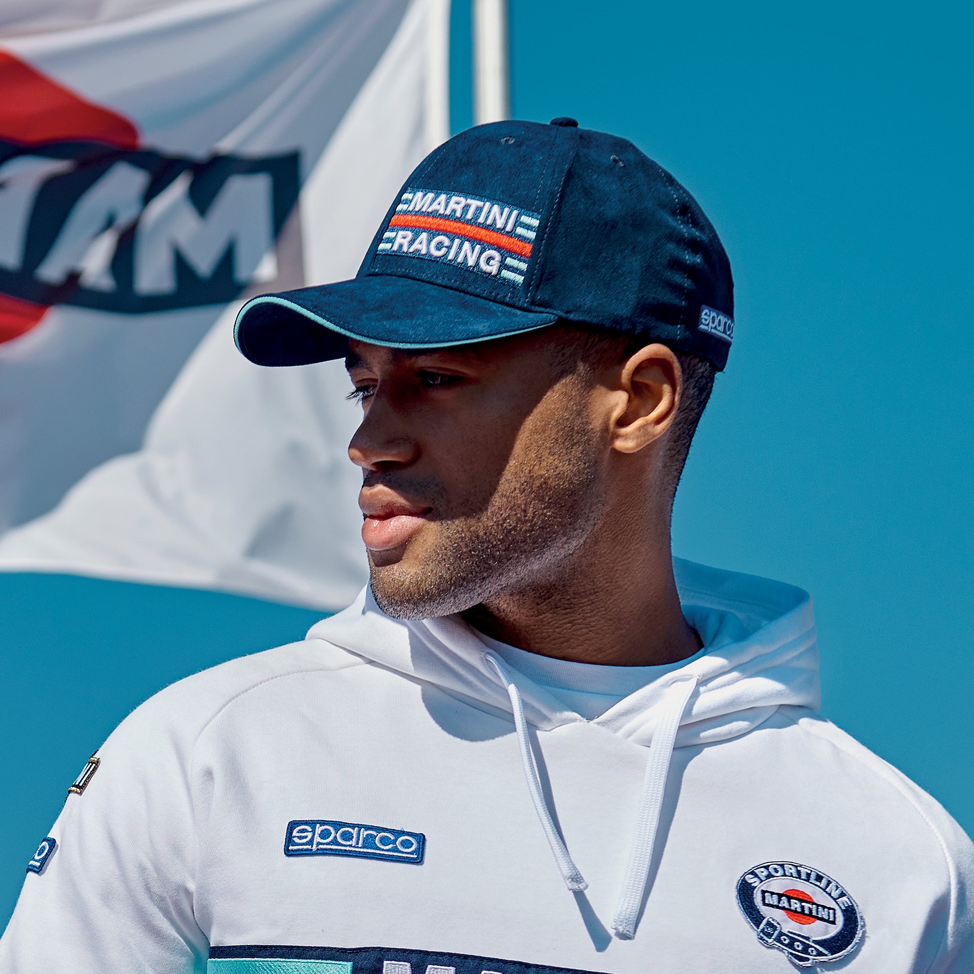 Sparco Cap Side Logo Martini-R blu