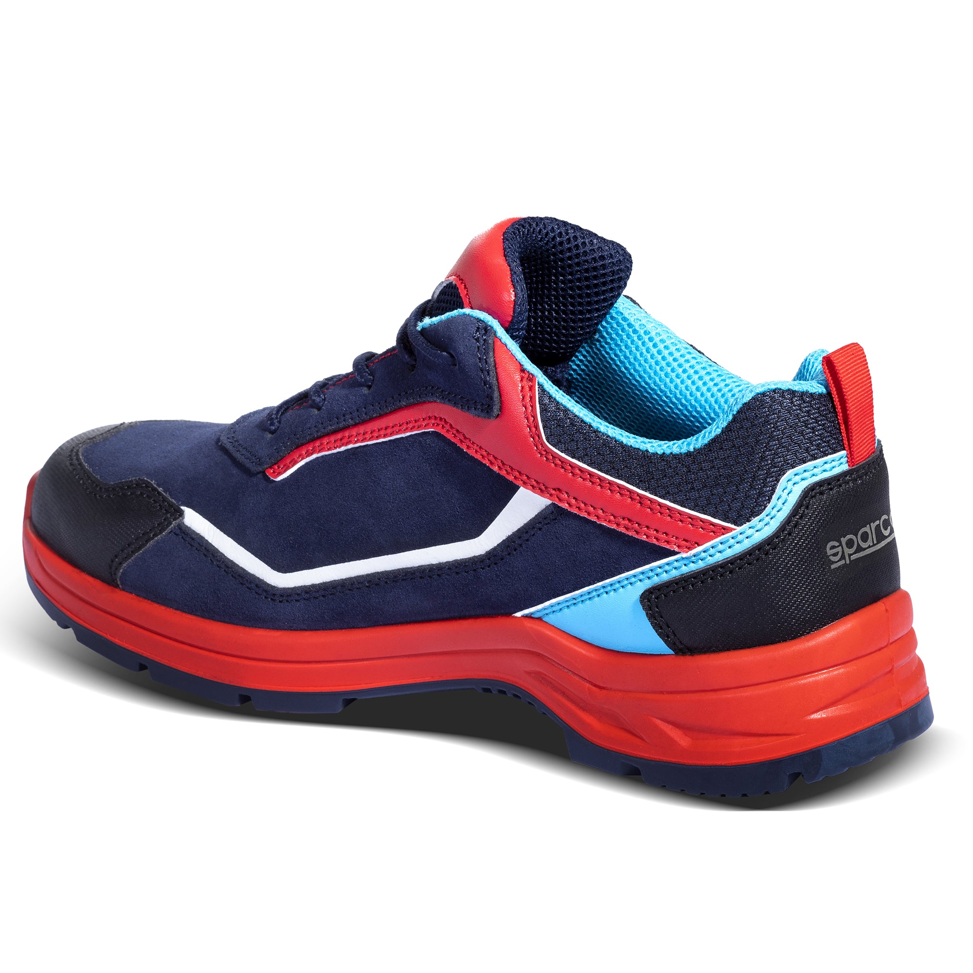 Sparco Scarpa Indy Saneroemo S3 Martini-R arancio fluo blu/rosso S3 mrbr-scarpe antinfortunistiche da lavoro