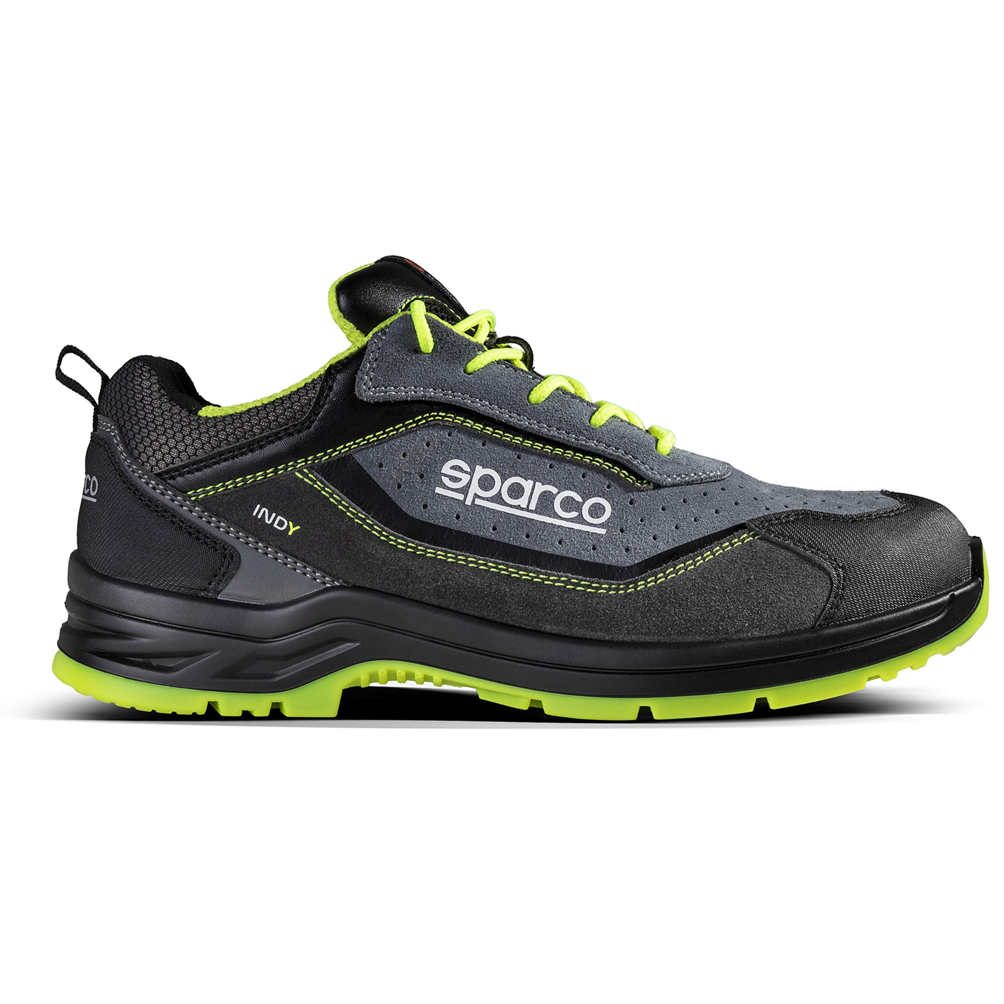 Sparco Scarpa Indy Texas S1P ESD grigio/giallo fluo -scarpe antinfortunistiche