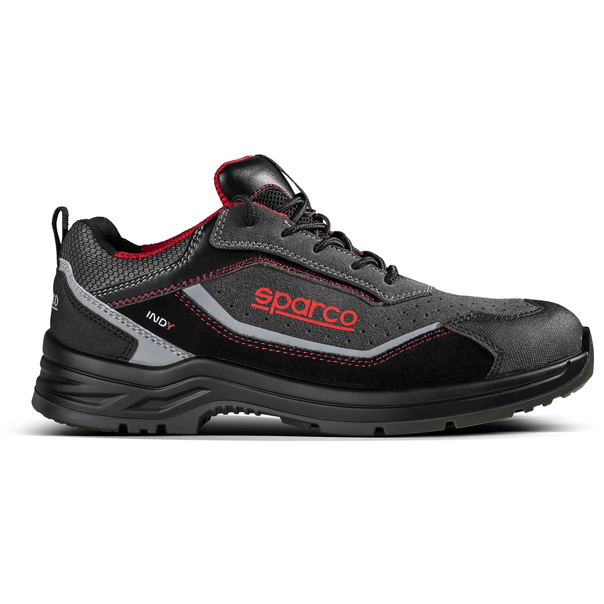 Sparco Scarpa Indy Detroit S1P ESD arancio fluo nero/grigios S1P ESD nero/grigio-scarpe antinfortunistiche da lavoro