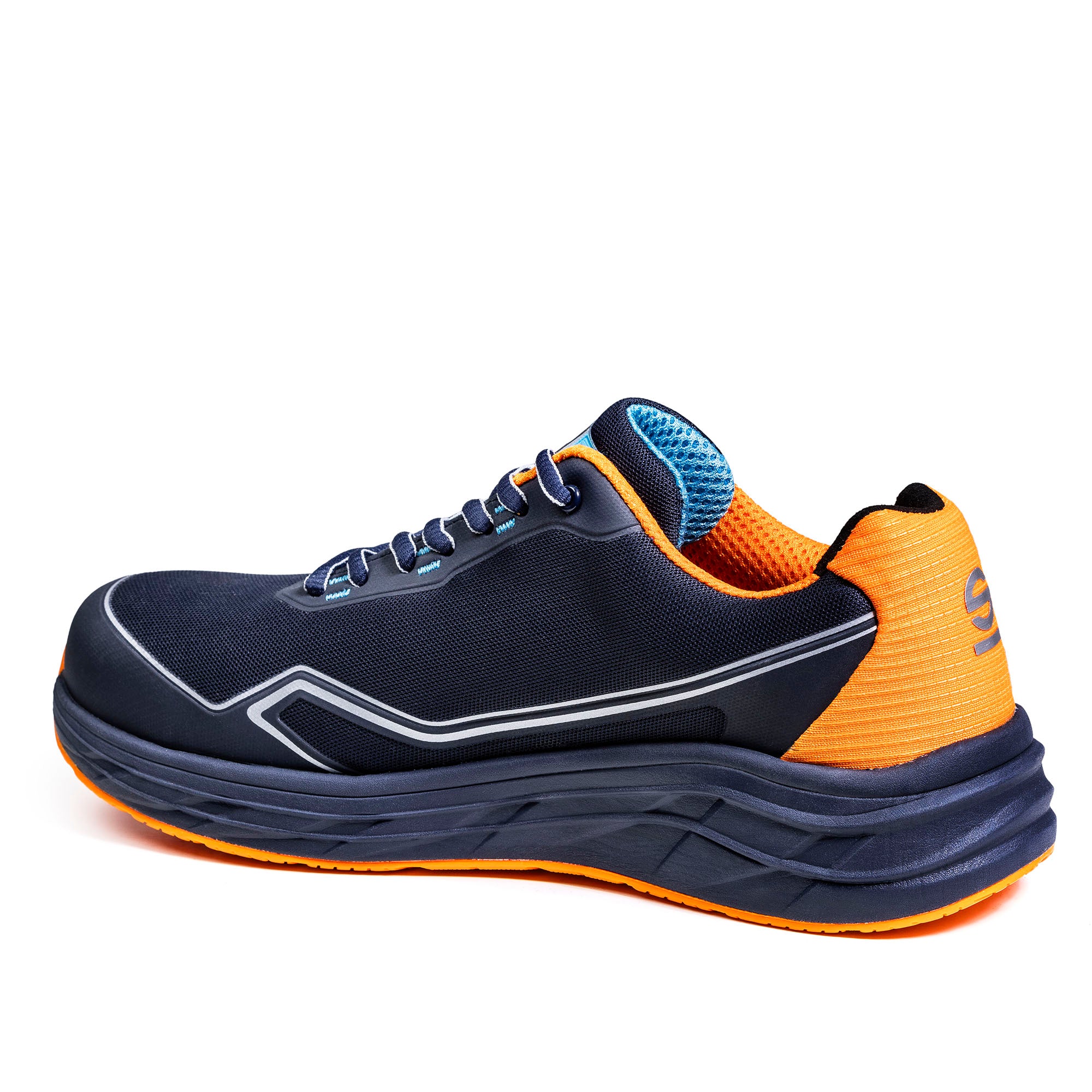Sparco Scarpe Mirage Gulf S1Ps ESD blu/ arancio fluo ESD FO blu navy/arancio fluo-scarpe antinfortunistiche da lavoro