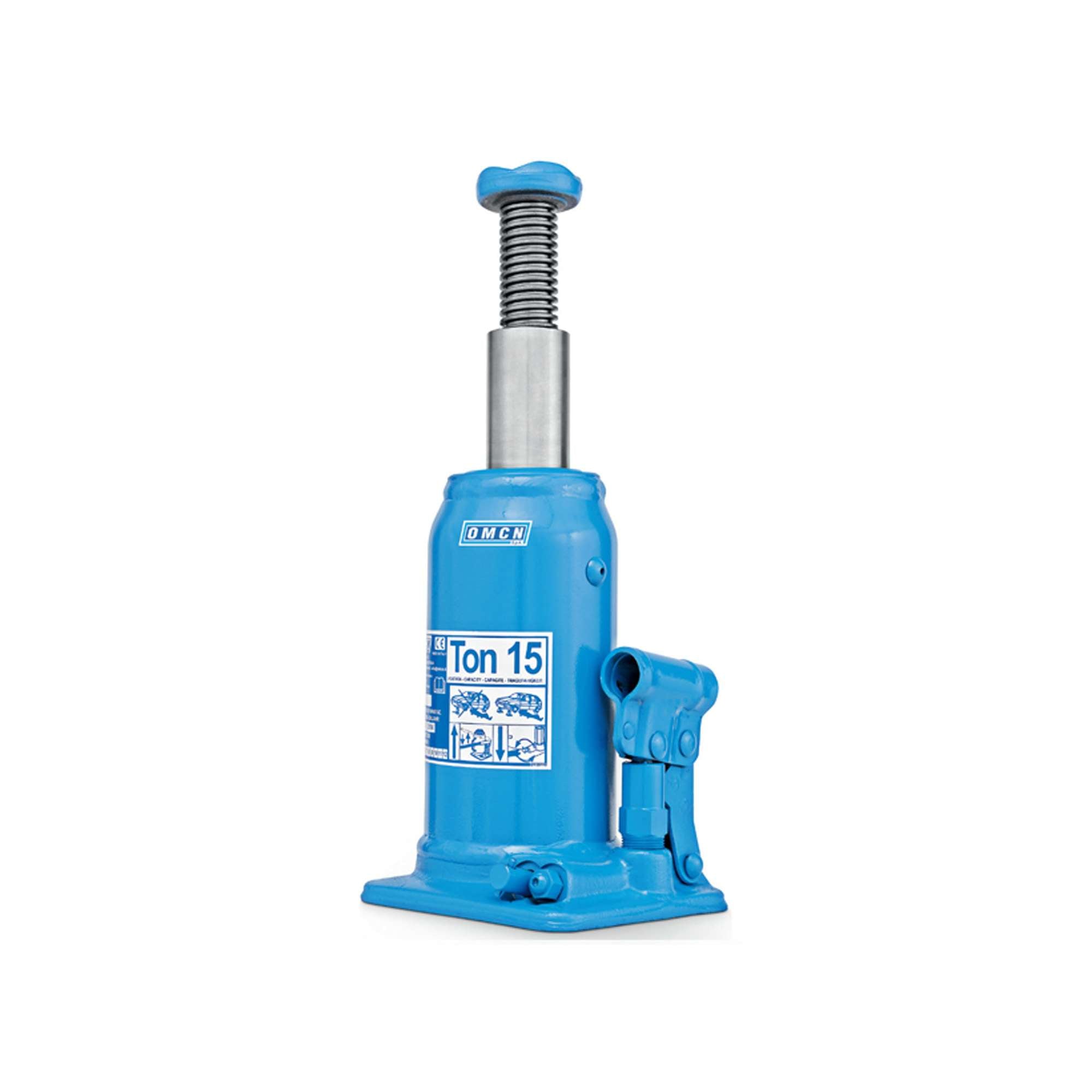 Sollevatore idraulico a bottiglia, alzata 515mm, portata 15000 kg - OMCN 128