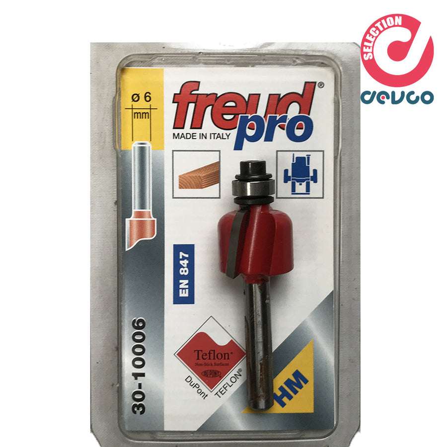 Fresa 2 taglienti per legno diametro 6 Freud - 30-10006