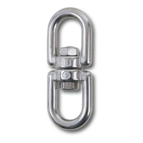 Girello a 2 occhi in acciaio inox AISI 316, D 8 mm - 8272 8 Beta