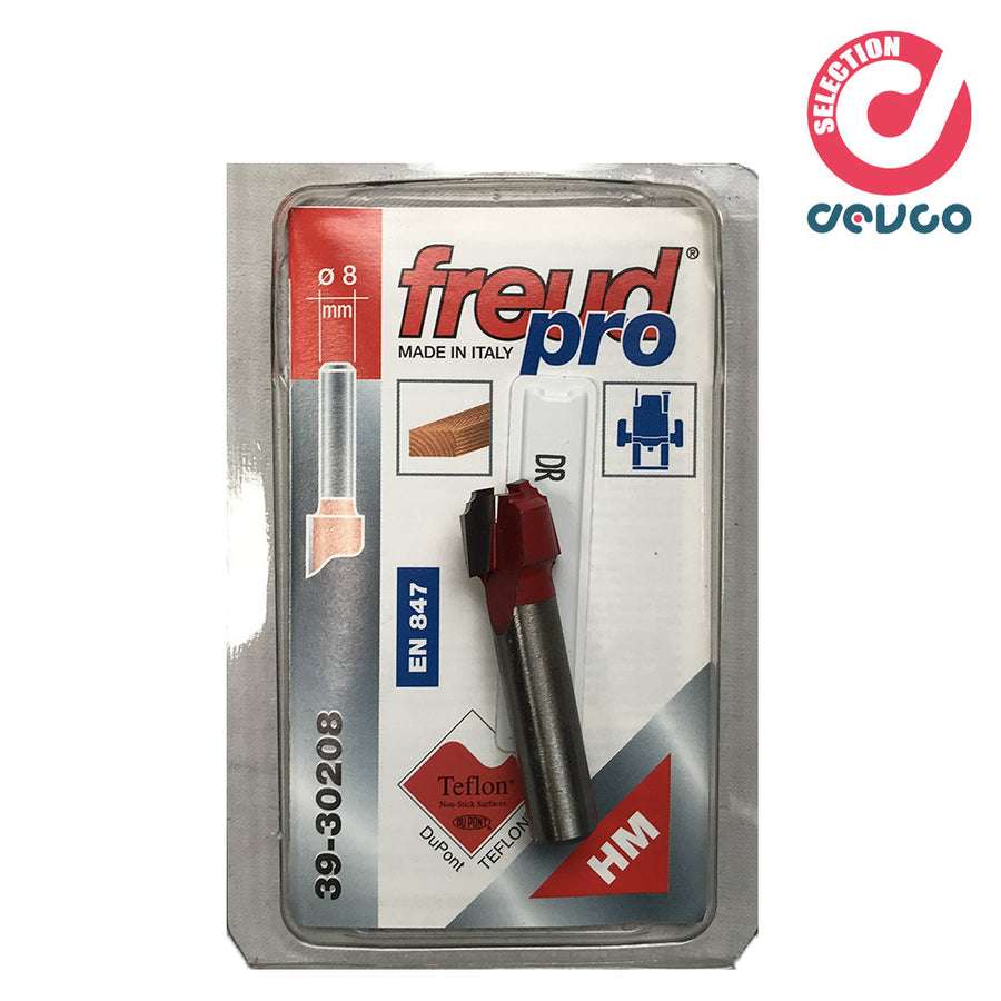 Fresa 2 taglienti per legno diametro 8 Freud - 39-30208