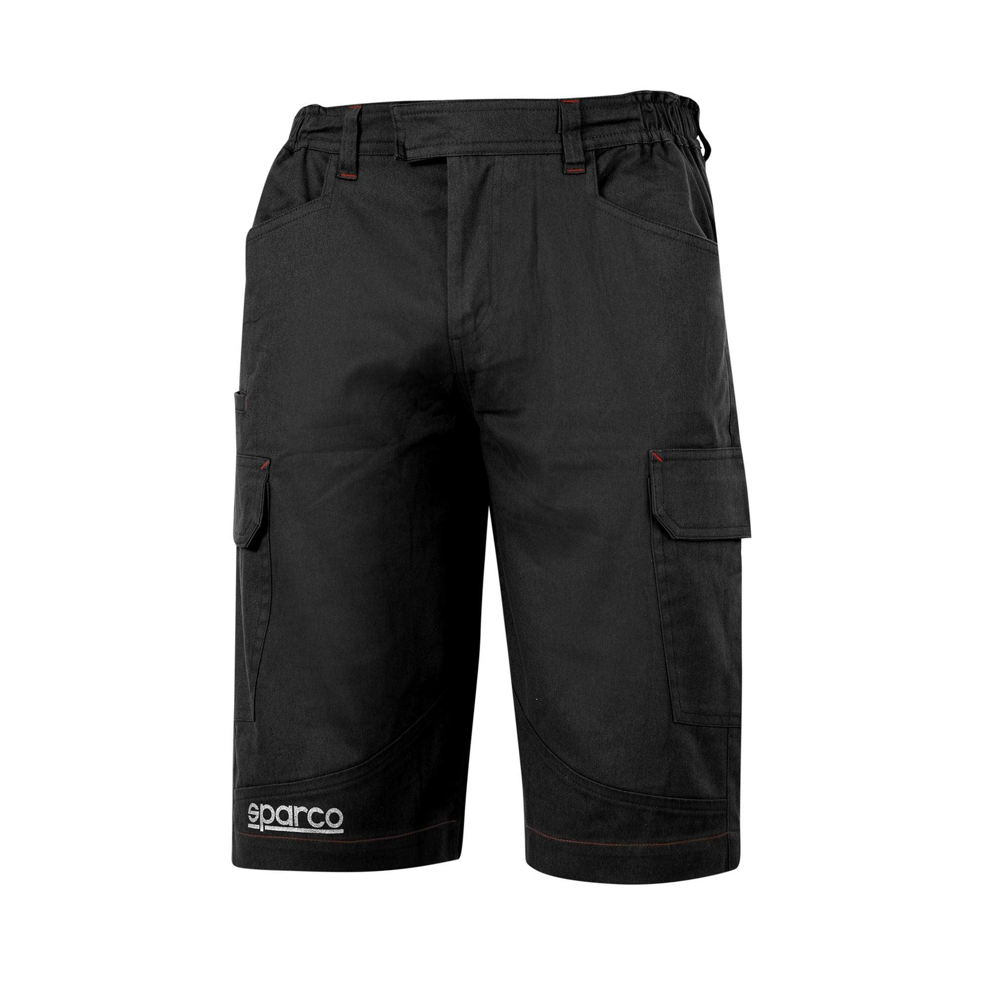 Sparco Pantaloni Bermuda Cargo nero-abbigliamento Sparco Teamwork