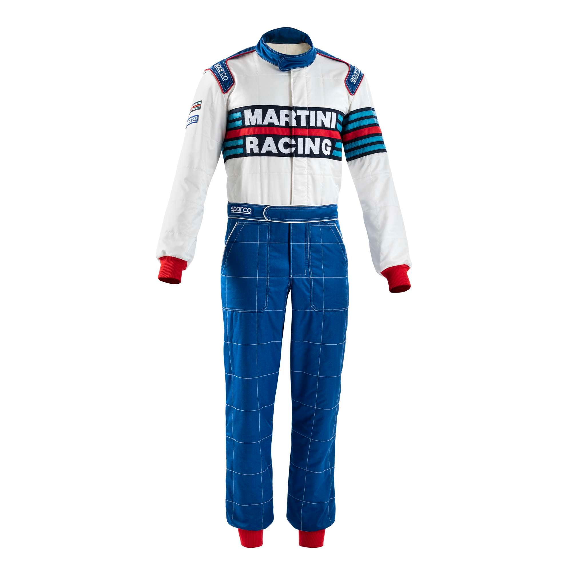 Sparco Tuta Competition R567 Martini 2000 azzurro