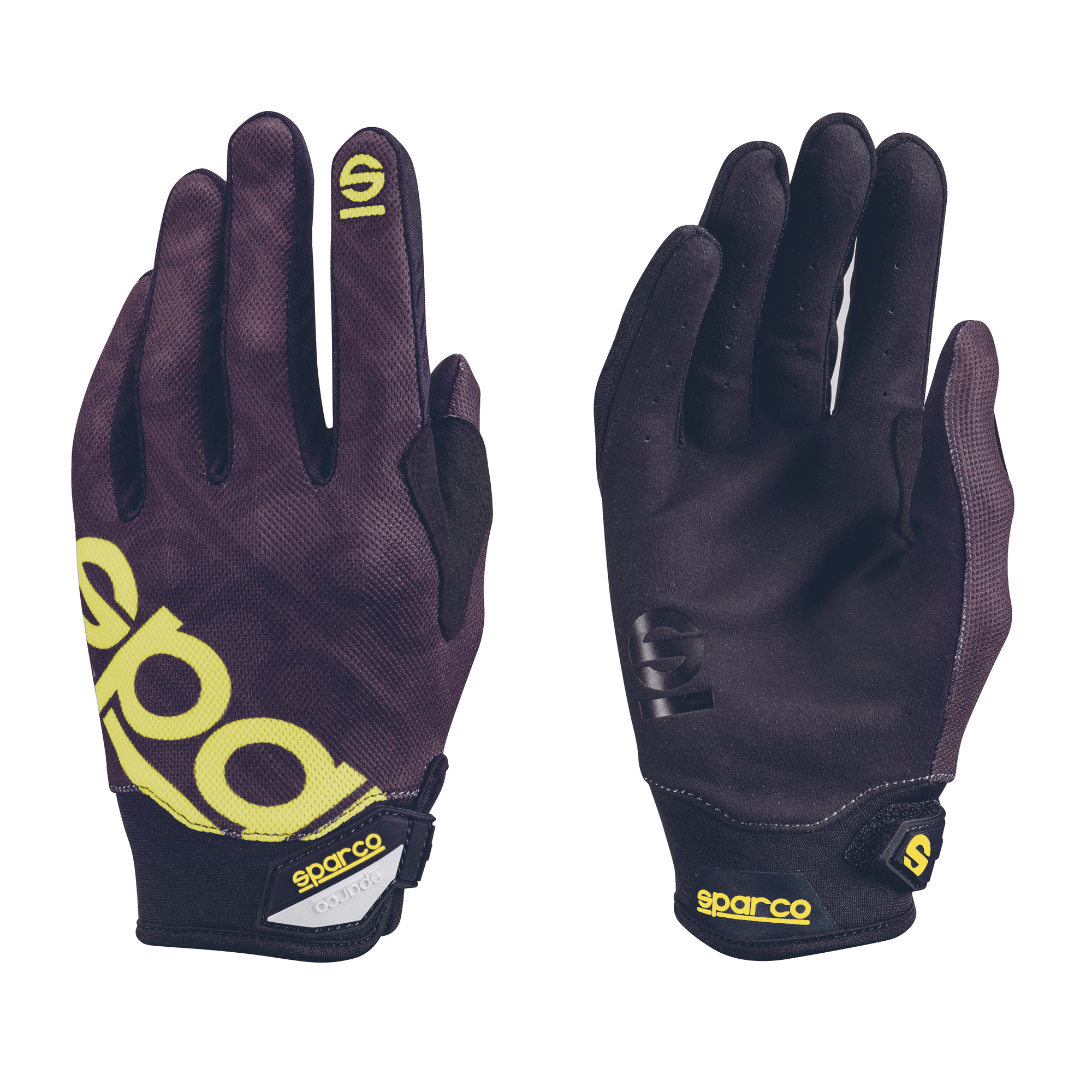 Sparco Guanti Meca 3 nero/giallo fluo -guanti tecnici motorsport