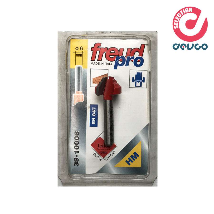 Fresa 2 taglienti per legno diametro 6 Freud - 39-10006