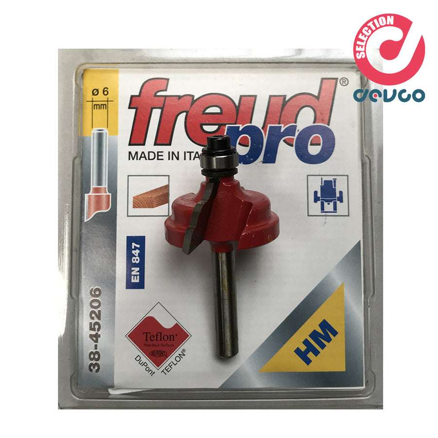 Fresa 2 taglienti per legno diametro 6 Freud - 38-45206