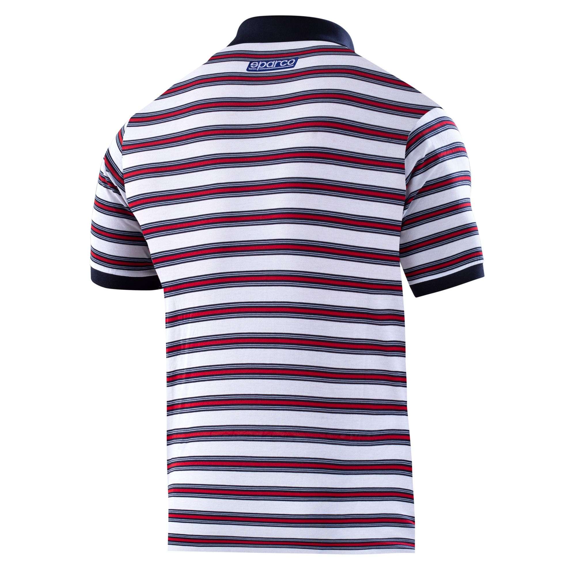 Sparco Polo Replica Sportline Stripes Mart bianco-abbigliamento