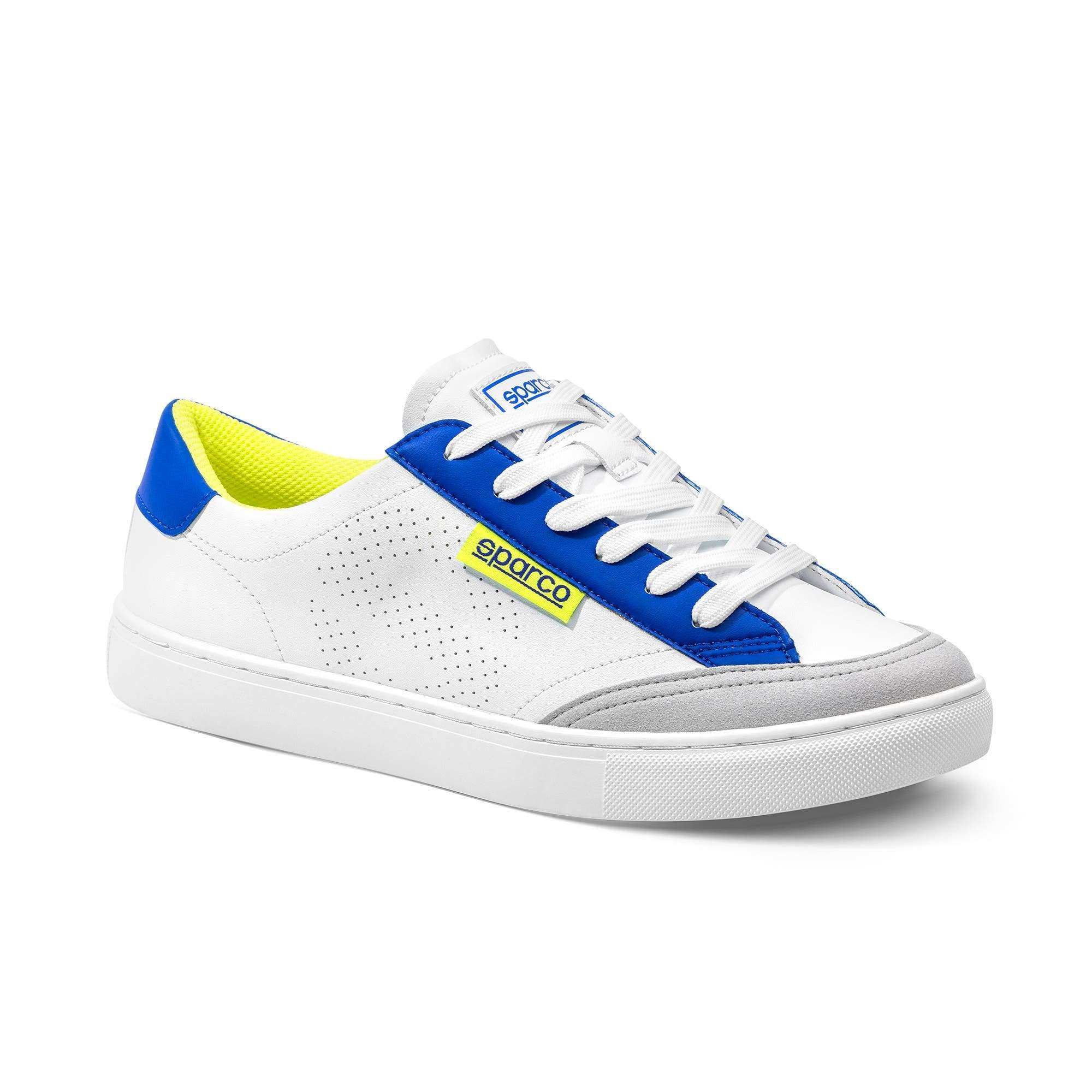 Sparco Scarpe S-Time white/light blue/yellow-sneakers