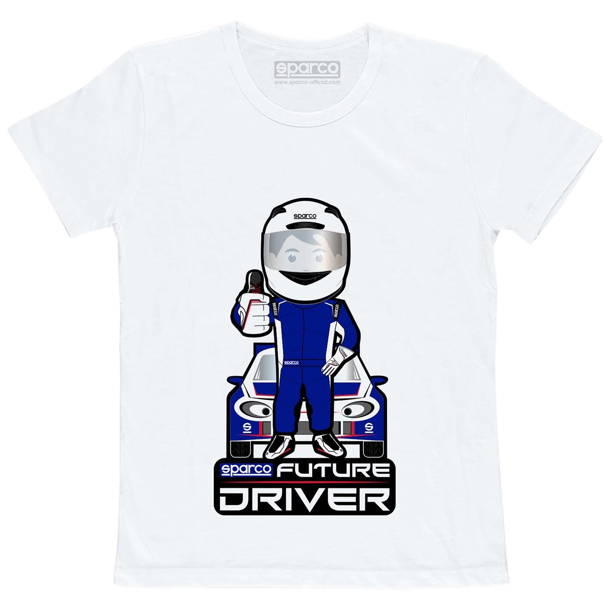 Sparco T-Shirt Future Racer bianco-abbigliamento Sparco Teamwork