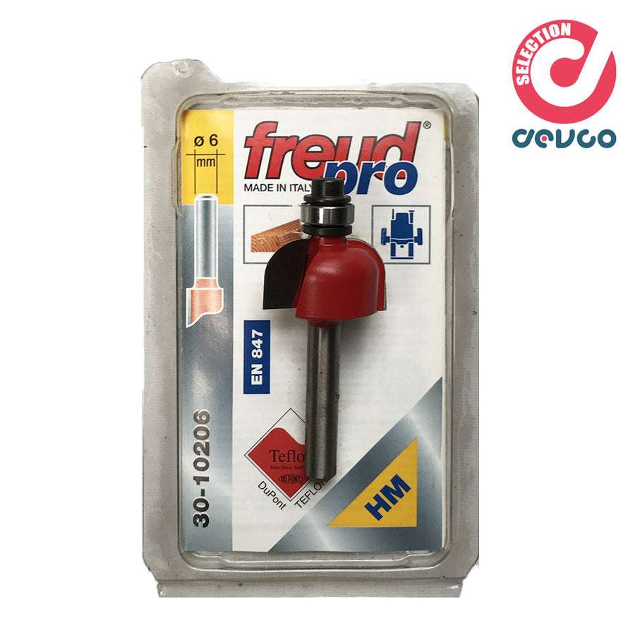 Fresa 2 taglienti per legno diametro 6 Freud - 30-10206