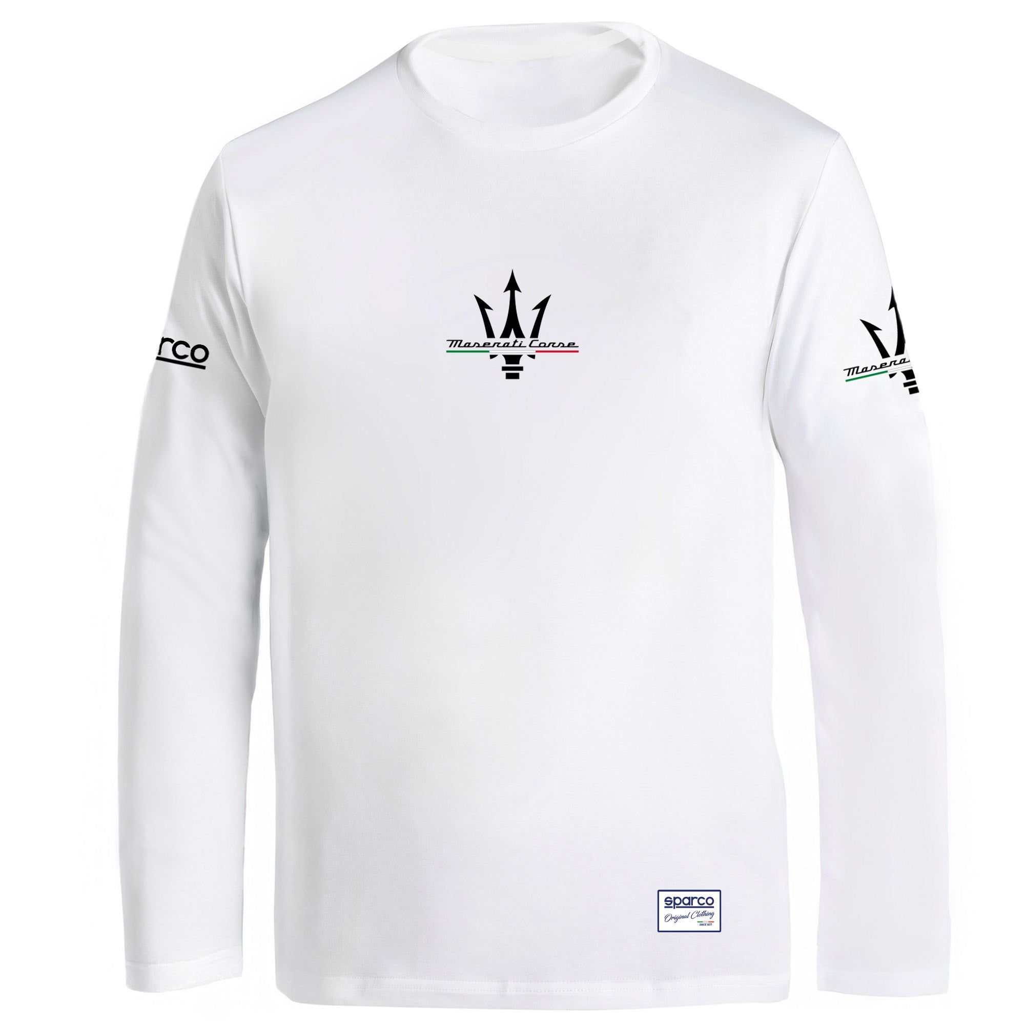 Sparco Long Sleeve T-Shirt Maserati Bi white-abbigliamento Sparco Teamwork