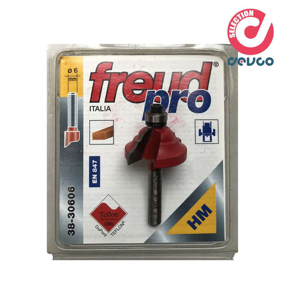 Fresa 2 taglienti per legno diametro 6 Freud - 38-30606