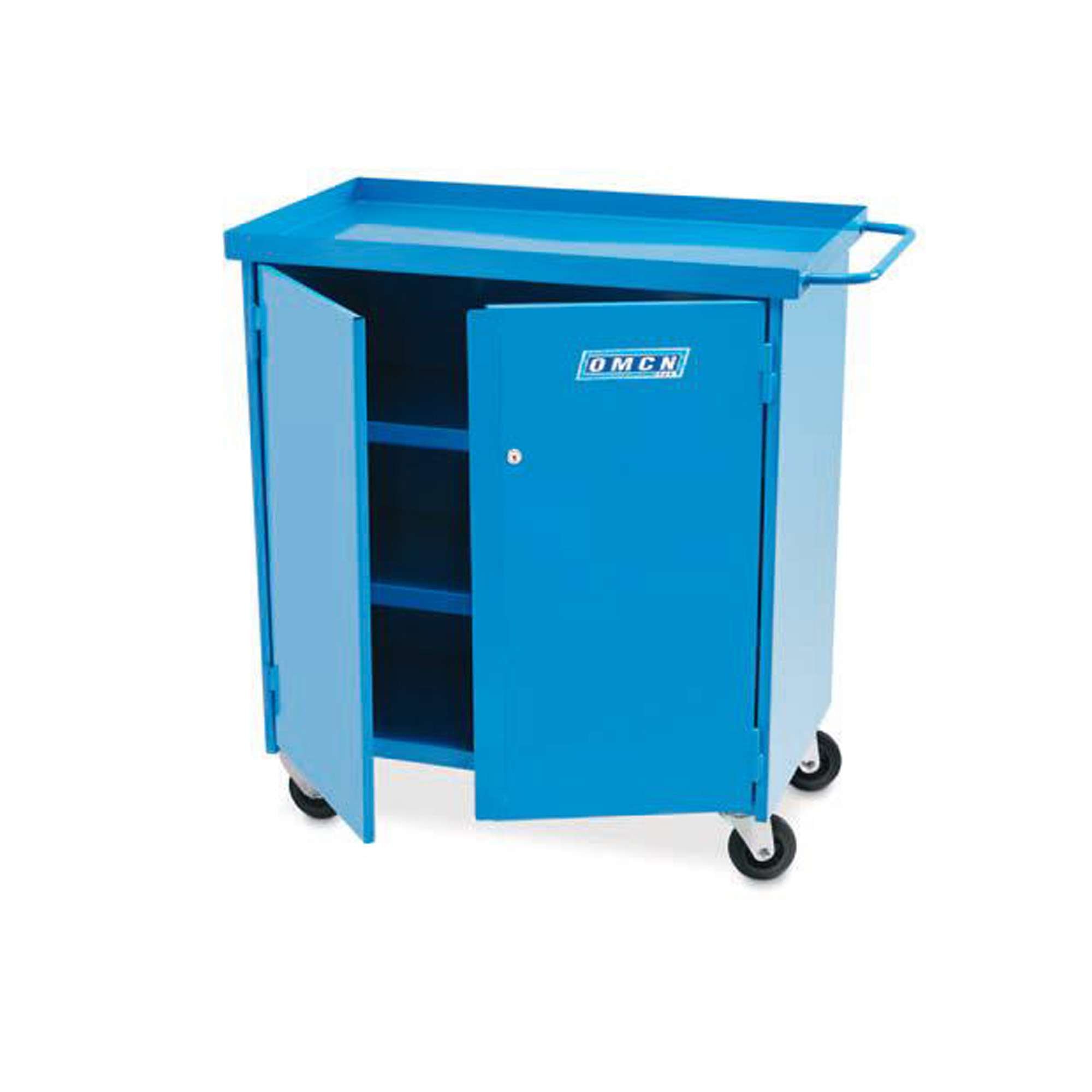 Carrello chiuso porta attrezzi a 4 piani portata 200 kg monoblocco - OMCN 210