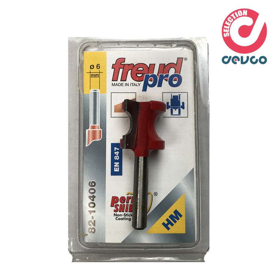 Fresa 2 taglienti per legno diametro 6 Freud - 82-10406