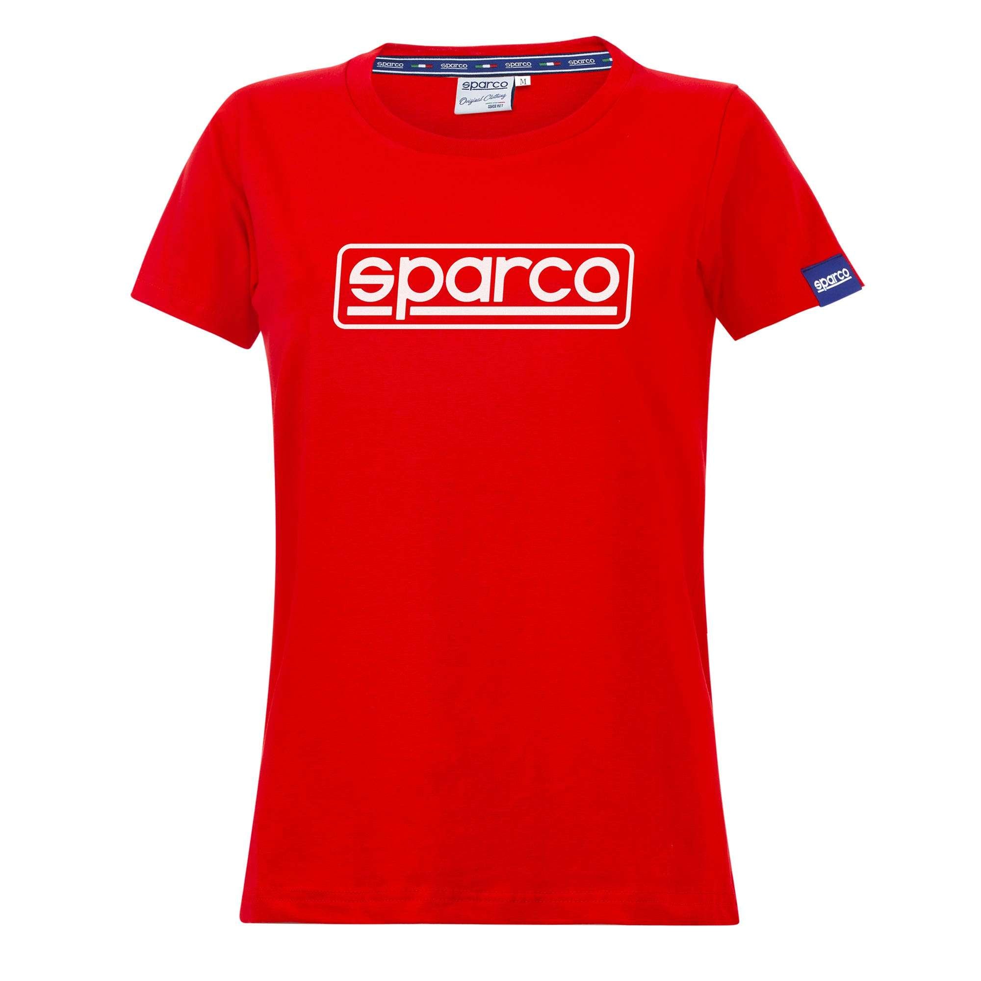 Sparco T-Shirt Lady Frame rosso-abbigliamento