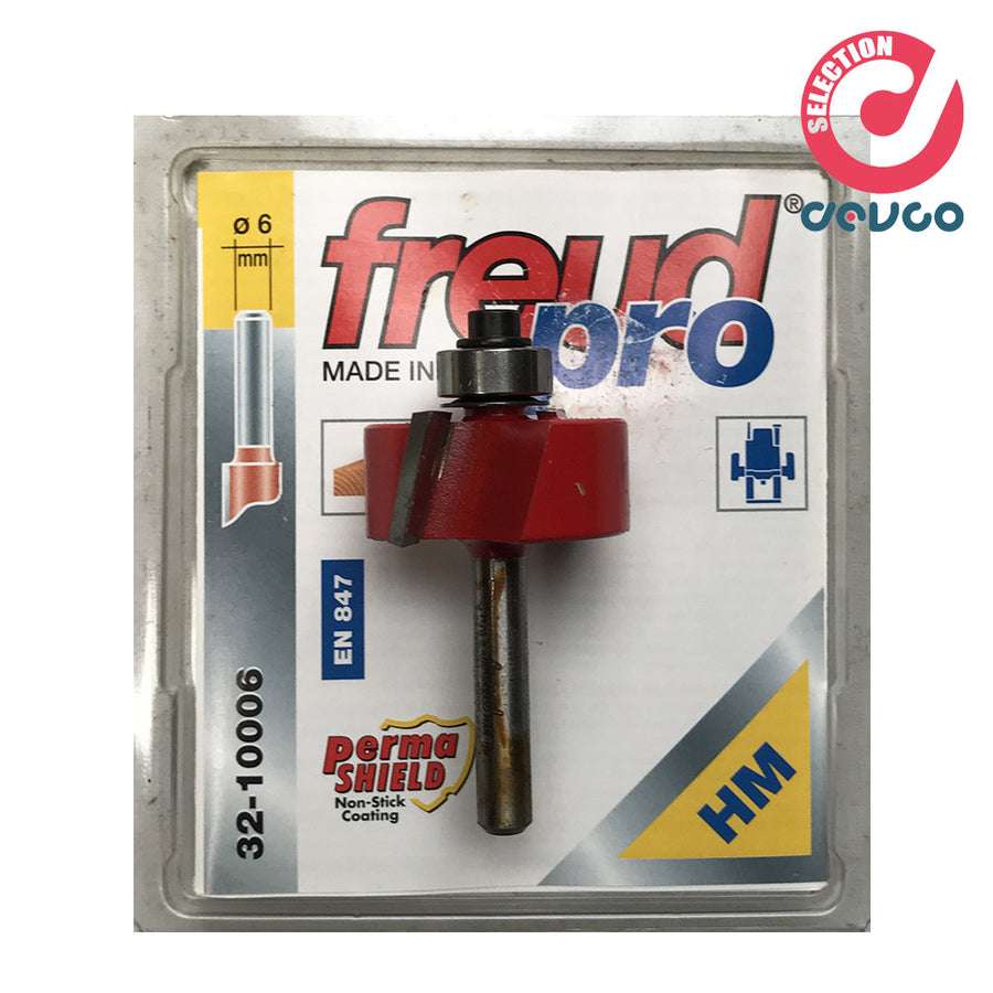 Fresa 2 taglienti per legno diametro 6 Freud - 32-10006