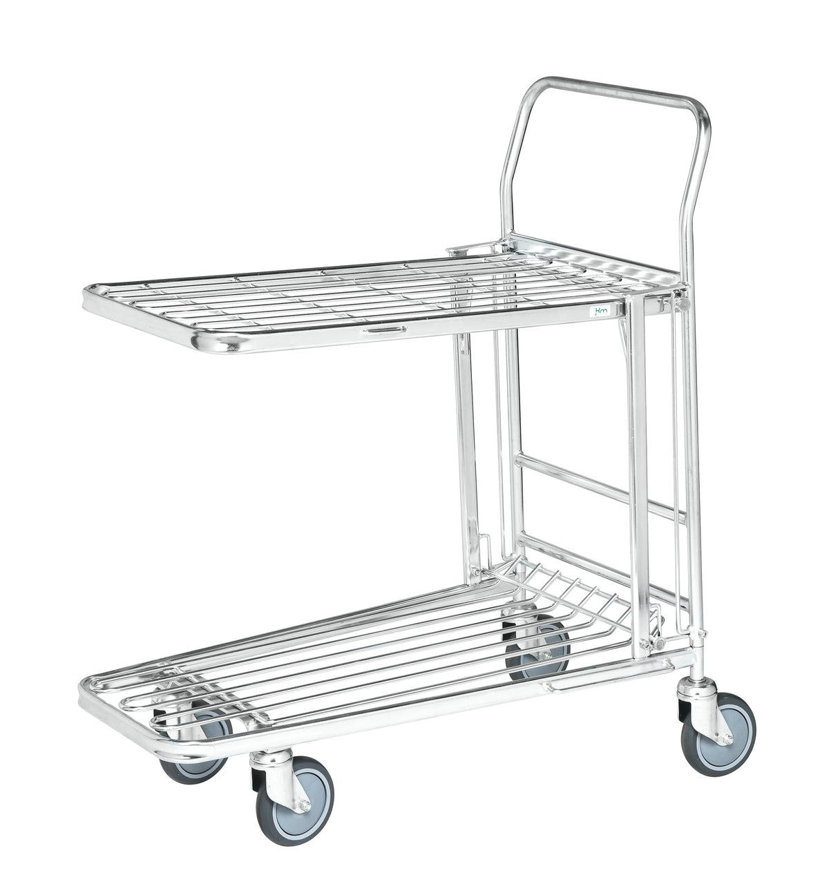 Carrello contenitori per la spesa impilabili con ripiano alto Kongamek KM4202-E