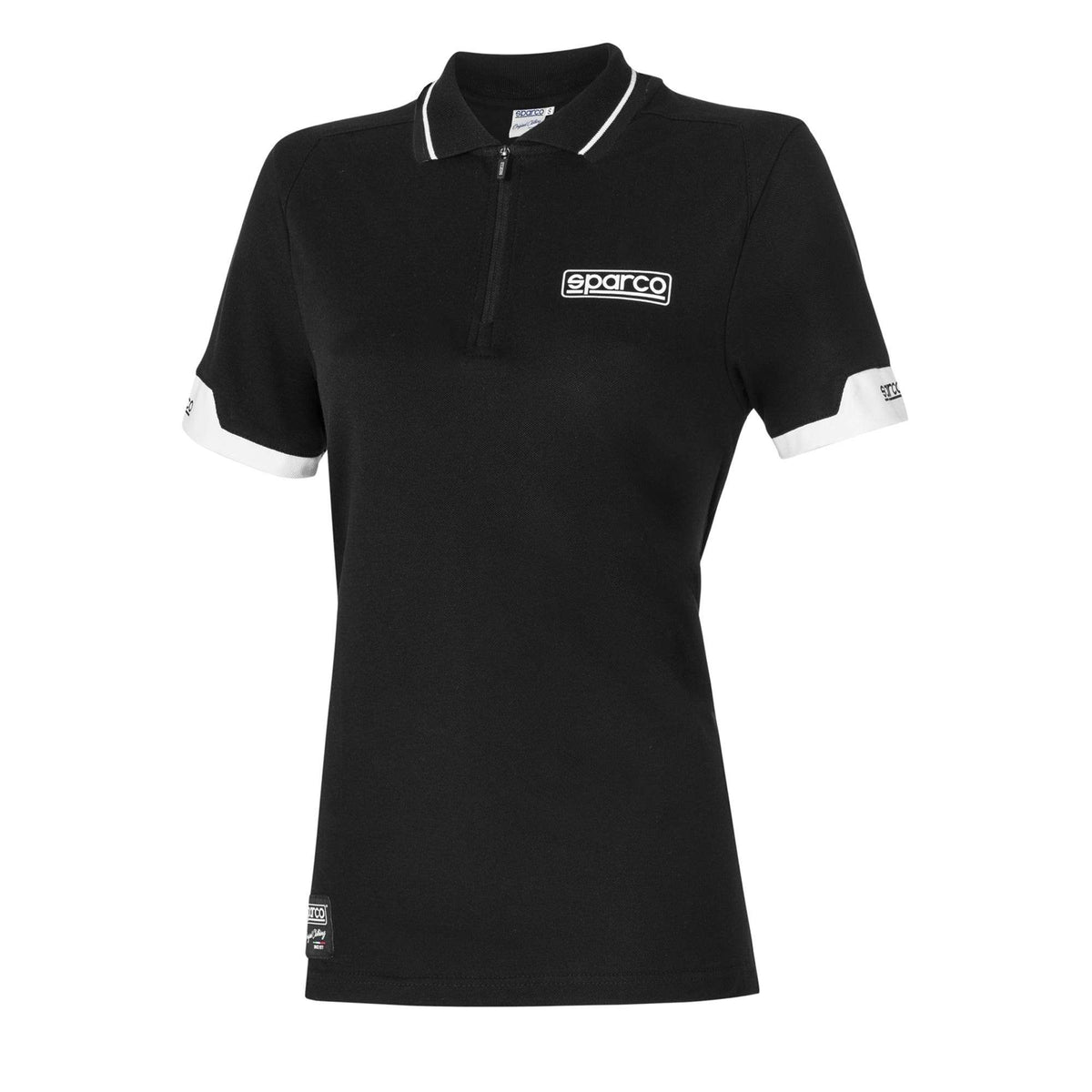 Sparco Polo Zip Lady My2024 nero-abbigliamento