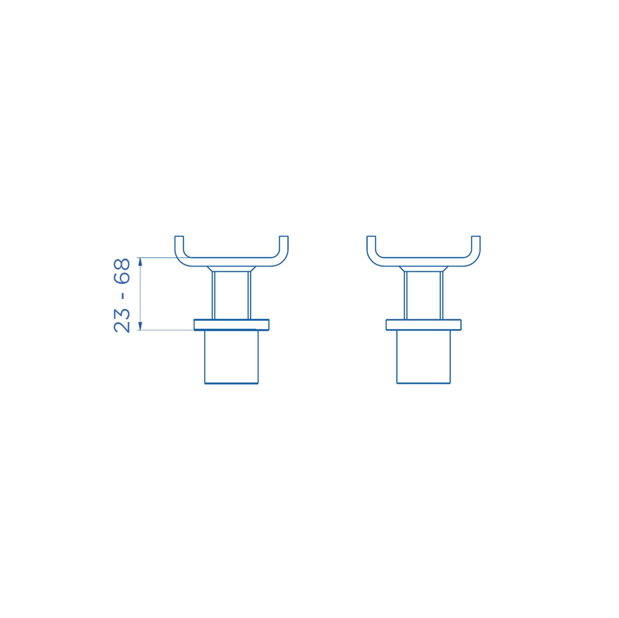2 adattatori speciali per ponti sollevatori elettromeccanici a 2 colonne - OMCN H199/R