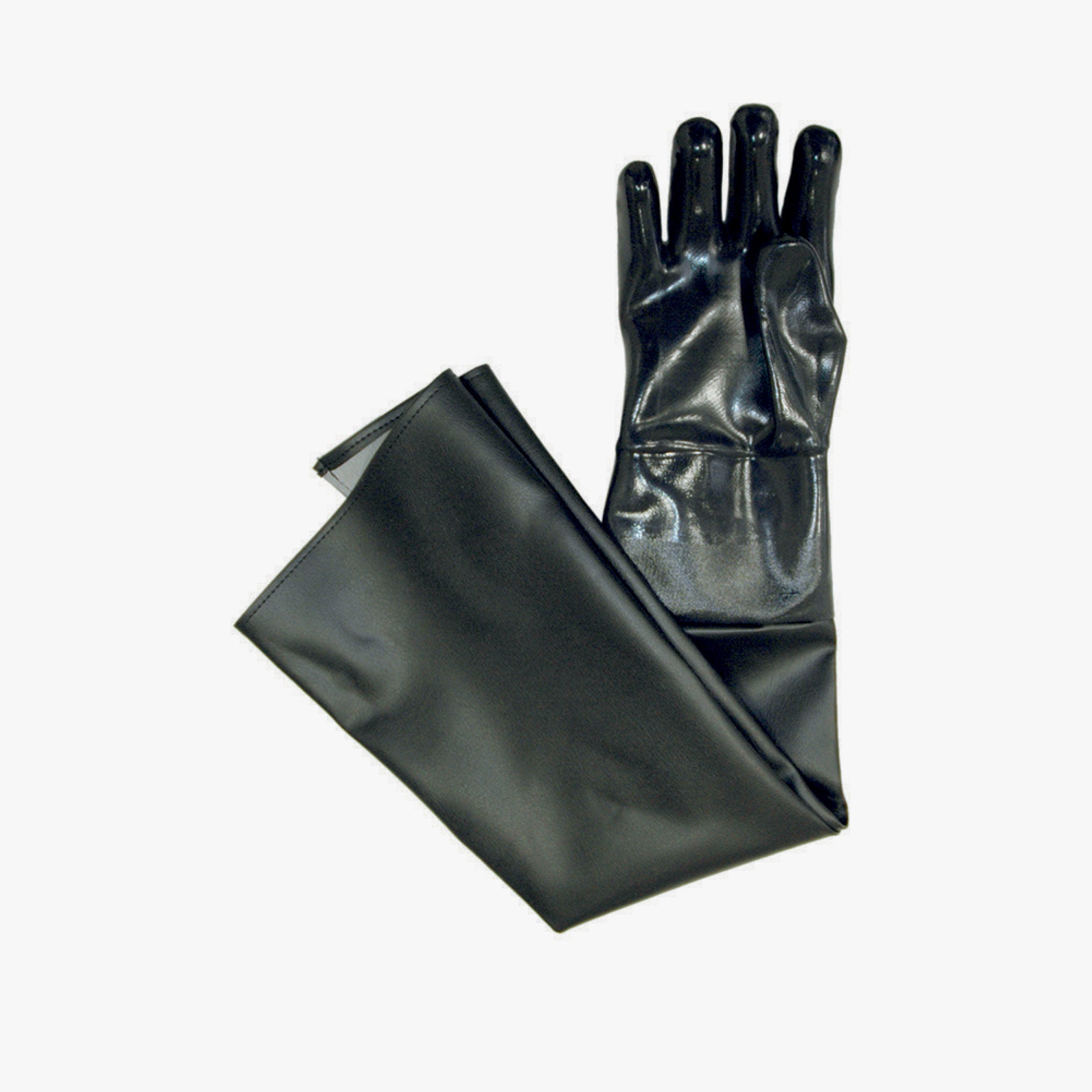 Guanti in Neoprene foderato, manica in PVC - 800mm - Taglia 10