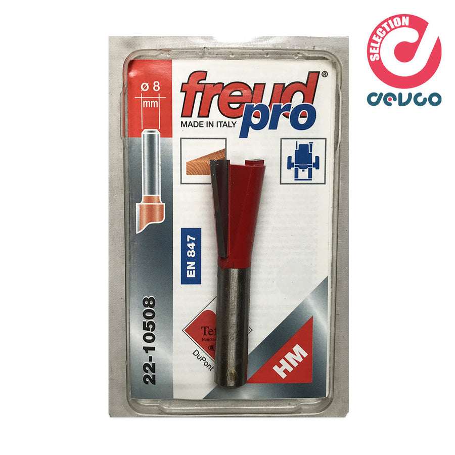 Fresa 2 taglienti per legno diametro 8 Freud - 22-10508