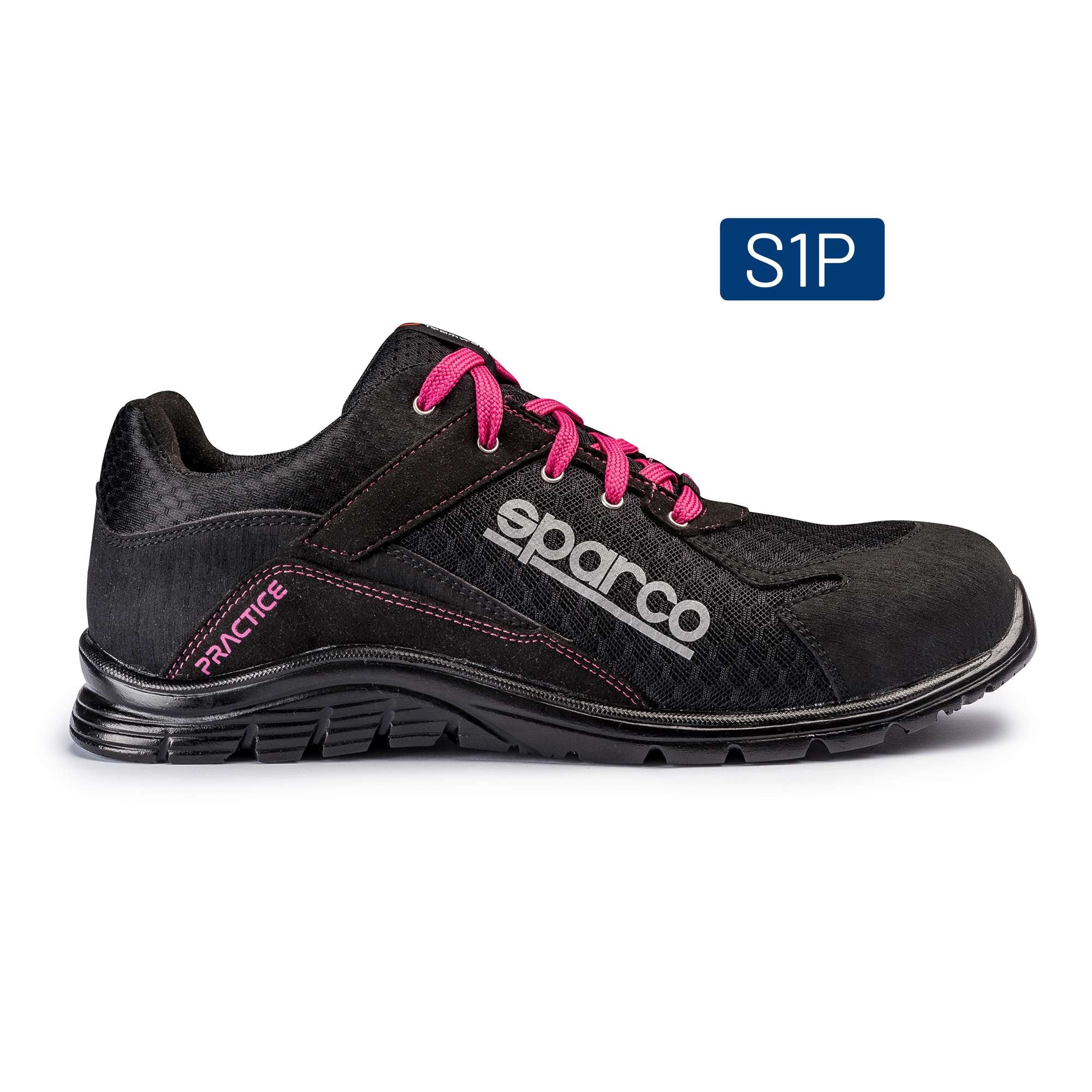 Sparco Scarpe antinfortunistiche Practice JODY S1P nero/fucsia