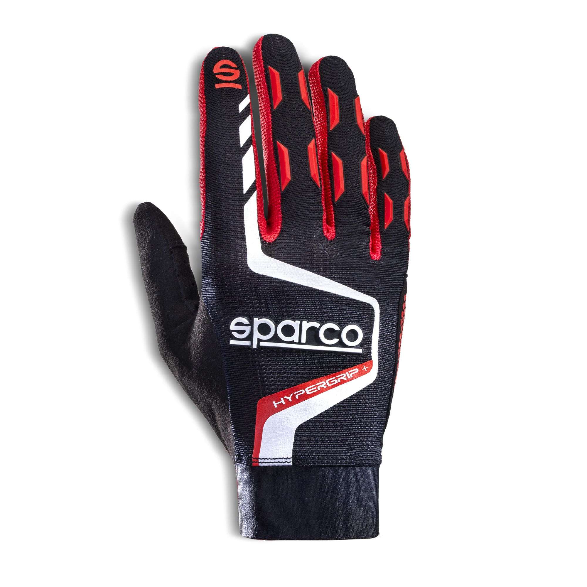 Sparco Guanti Hypergrip+ nero/rosso-guanti tecnici motorsport