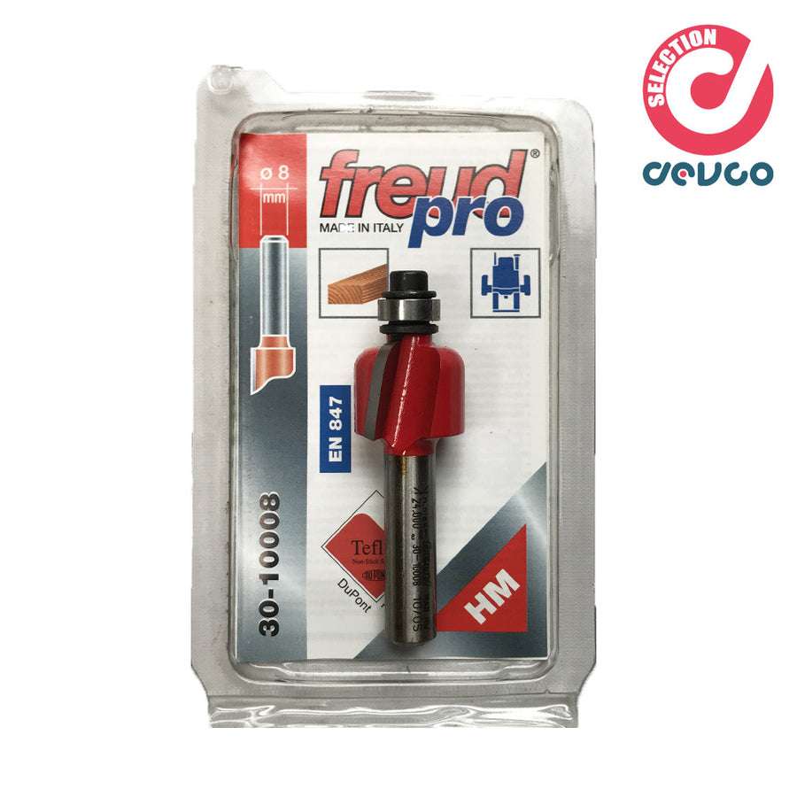 Fresa 2 taglienti per legno diametro 8 Freud - 30-10008