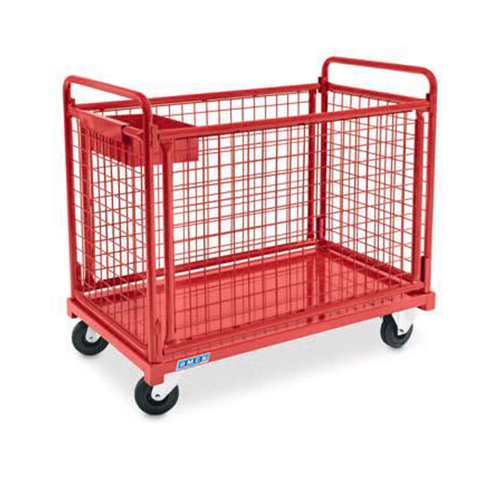Carrello con sponde e rete metallica portata 250 kg smontabile - OMCN 211/A
