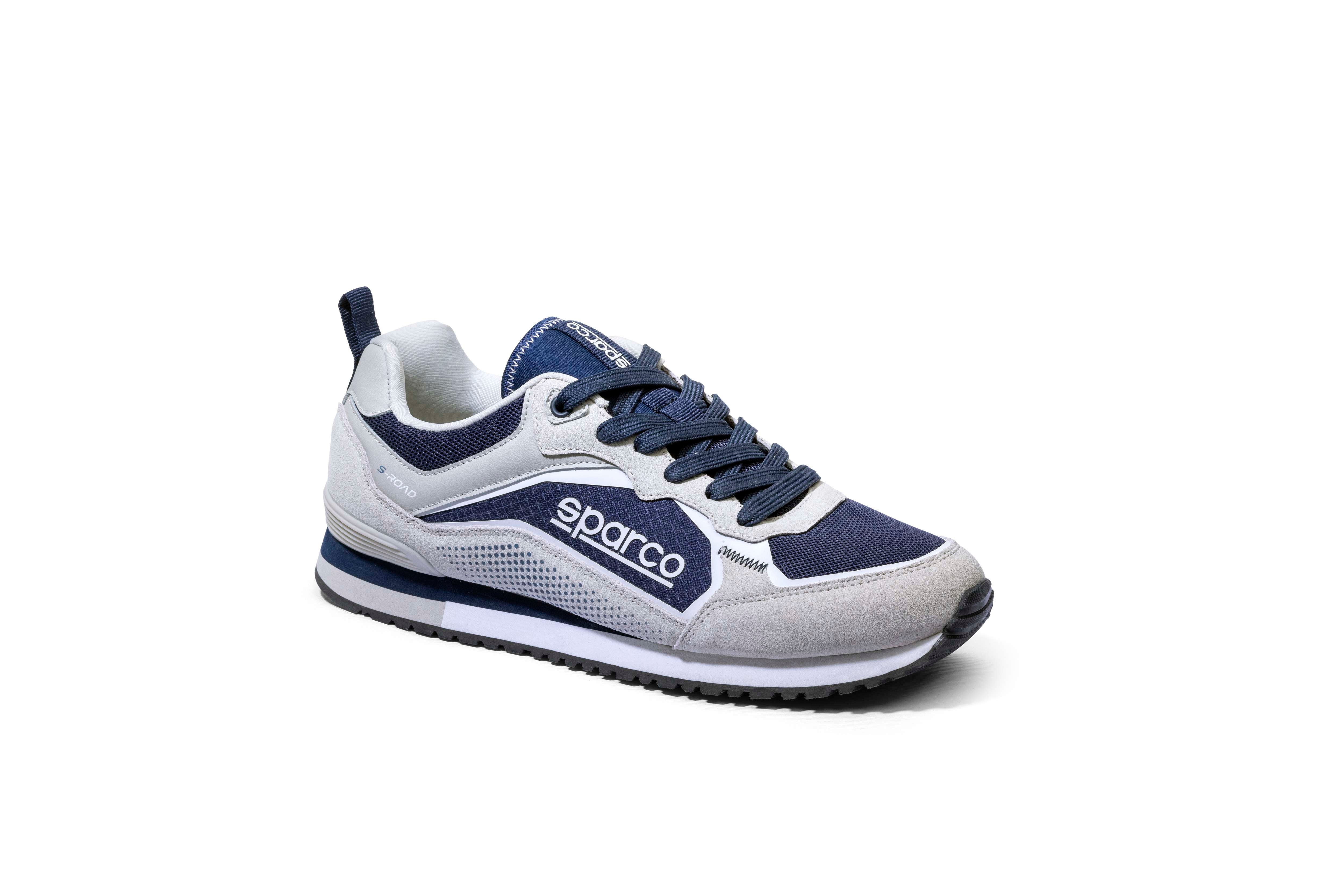 Sparco Scarpe S-Road beige/navy/blue-sneakers
