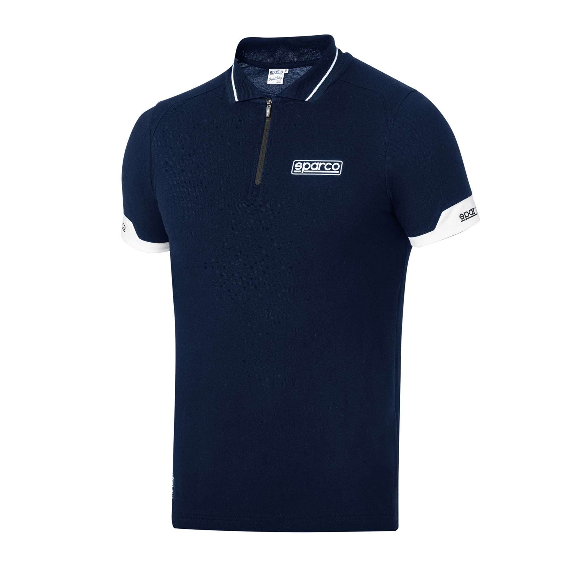 Sparco Polo Zip My2024 blu navy-abbigliamento
