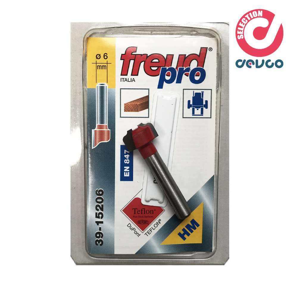 Fresa 2 taglienti per legno diametro 6 Freud - 39-15206