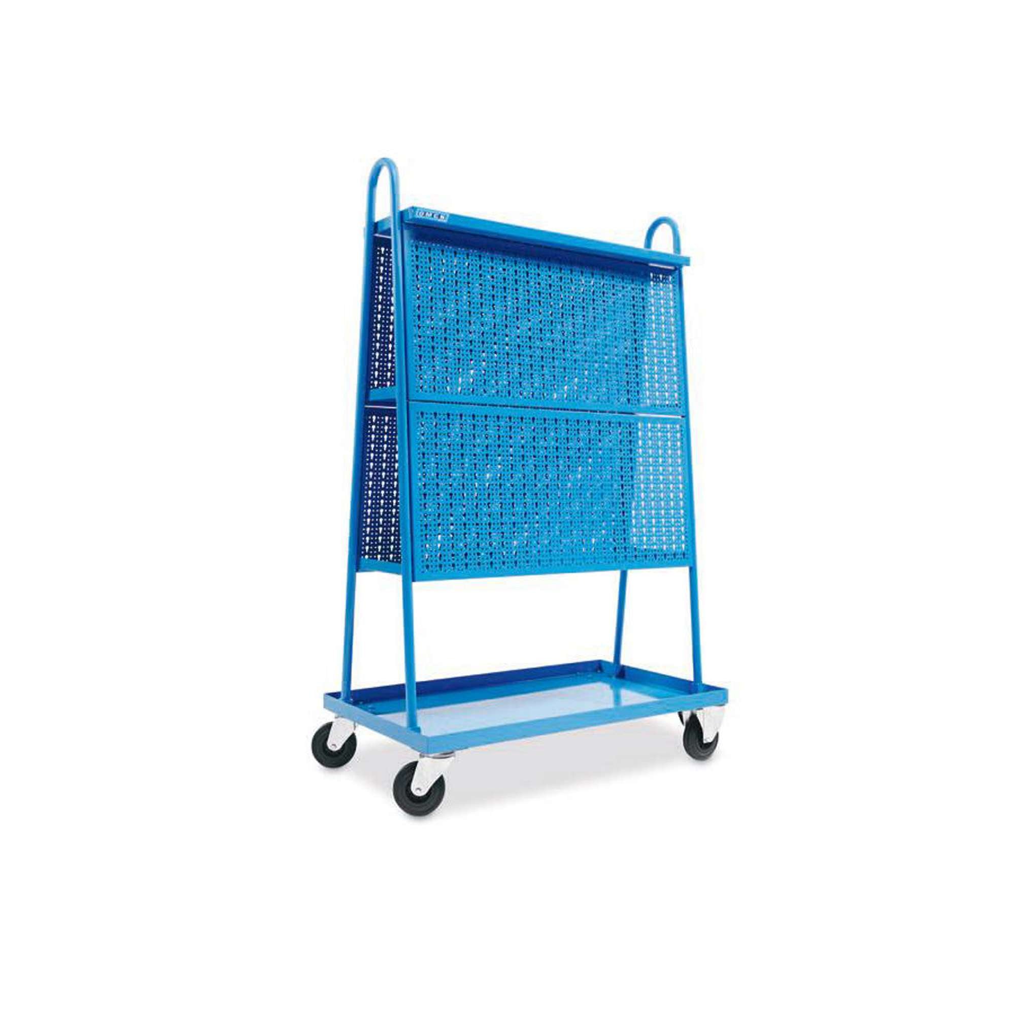 Carrello a 4 ripiani completo di doppio pannello portautensili - OMCN C51/A