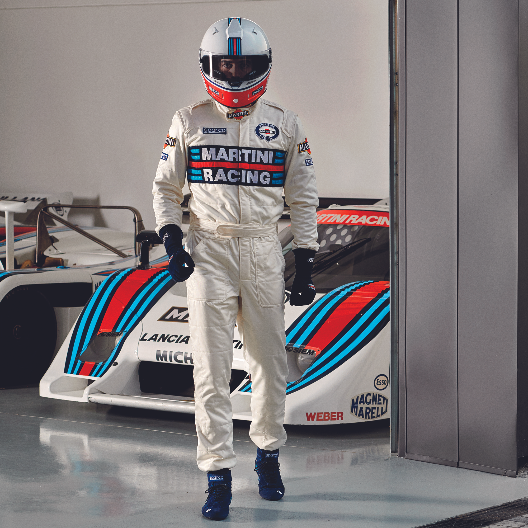 Sparco Tuta Competition R567 Martini-R bianco