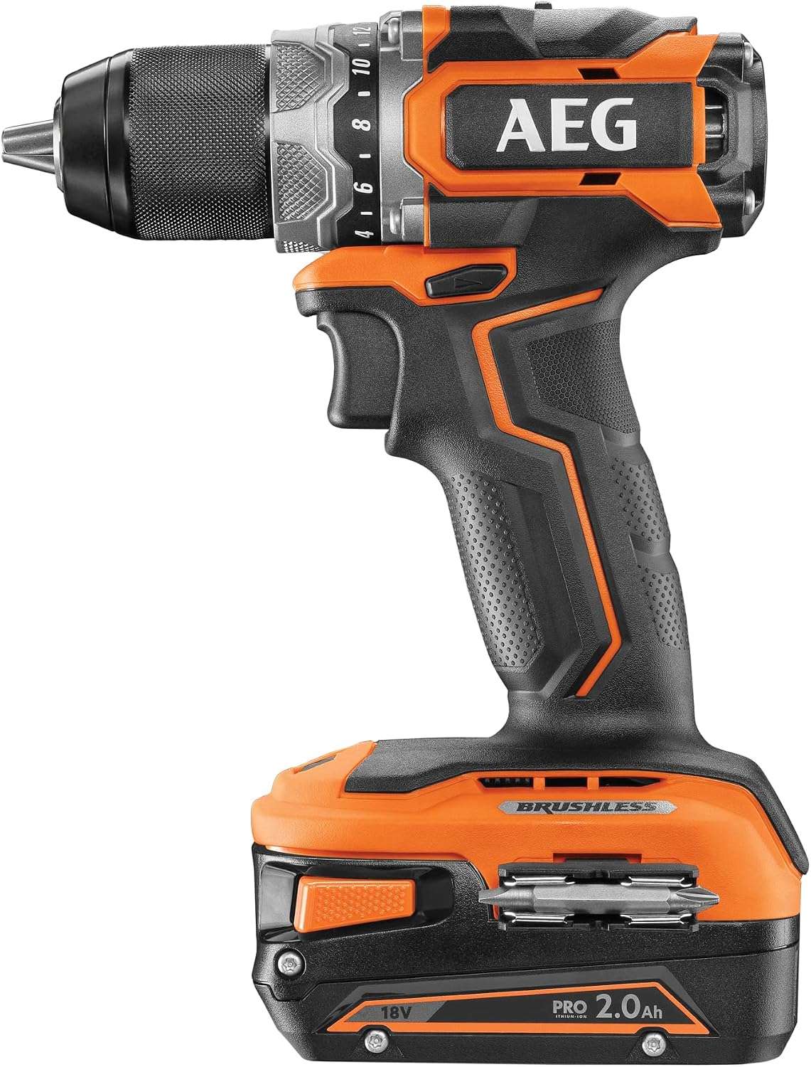 Trapano Avvitatore a Batteria AEG SubCompact Brushless 18V 65 Nm con 2 Batterie 2,0 Ah
