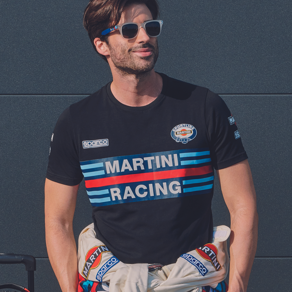 Sparco T-Shirt Martini-R nero-abbigliamento Sparco Teamwork