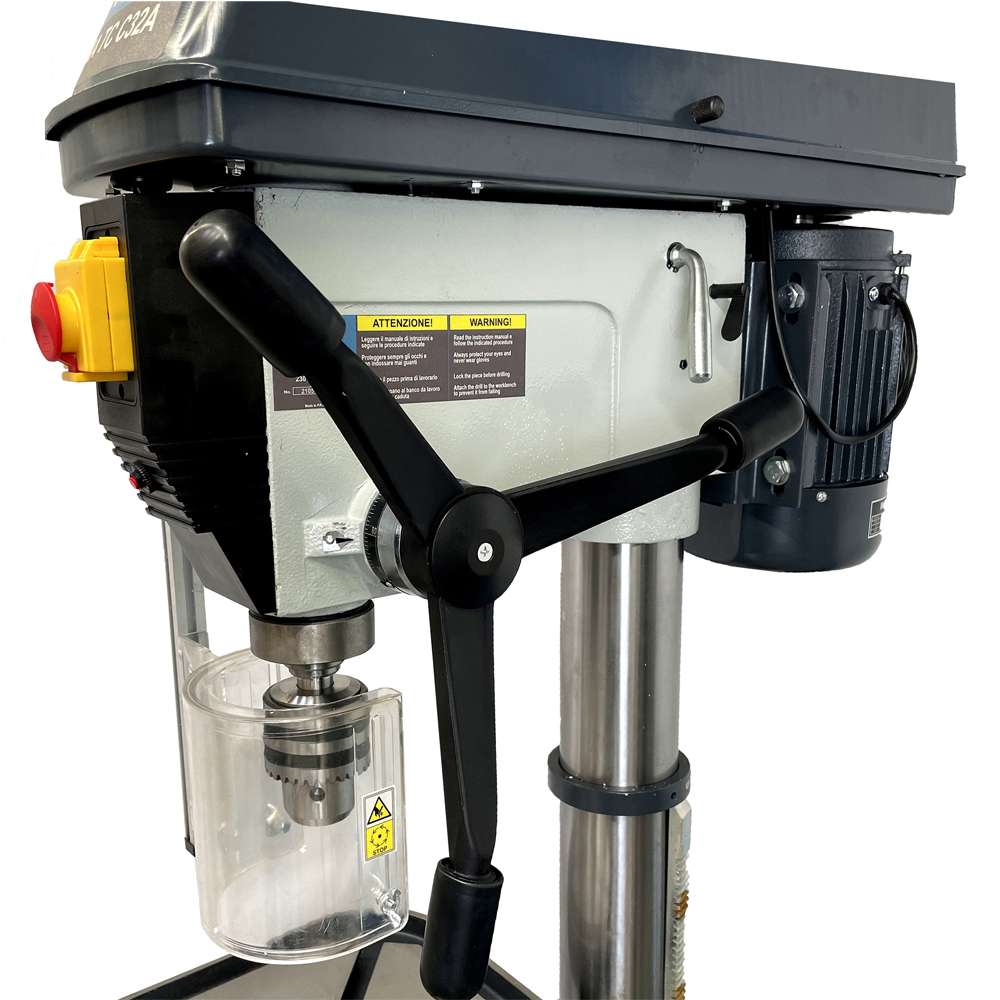 Trapano a colonna con trasmissione a cinghia 32mm 220V/1Ph -ENG PRO MA TC C32A