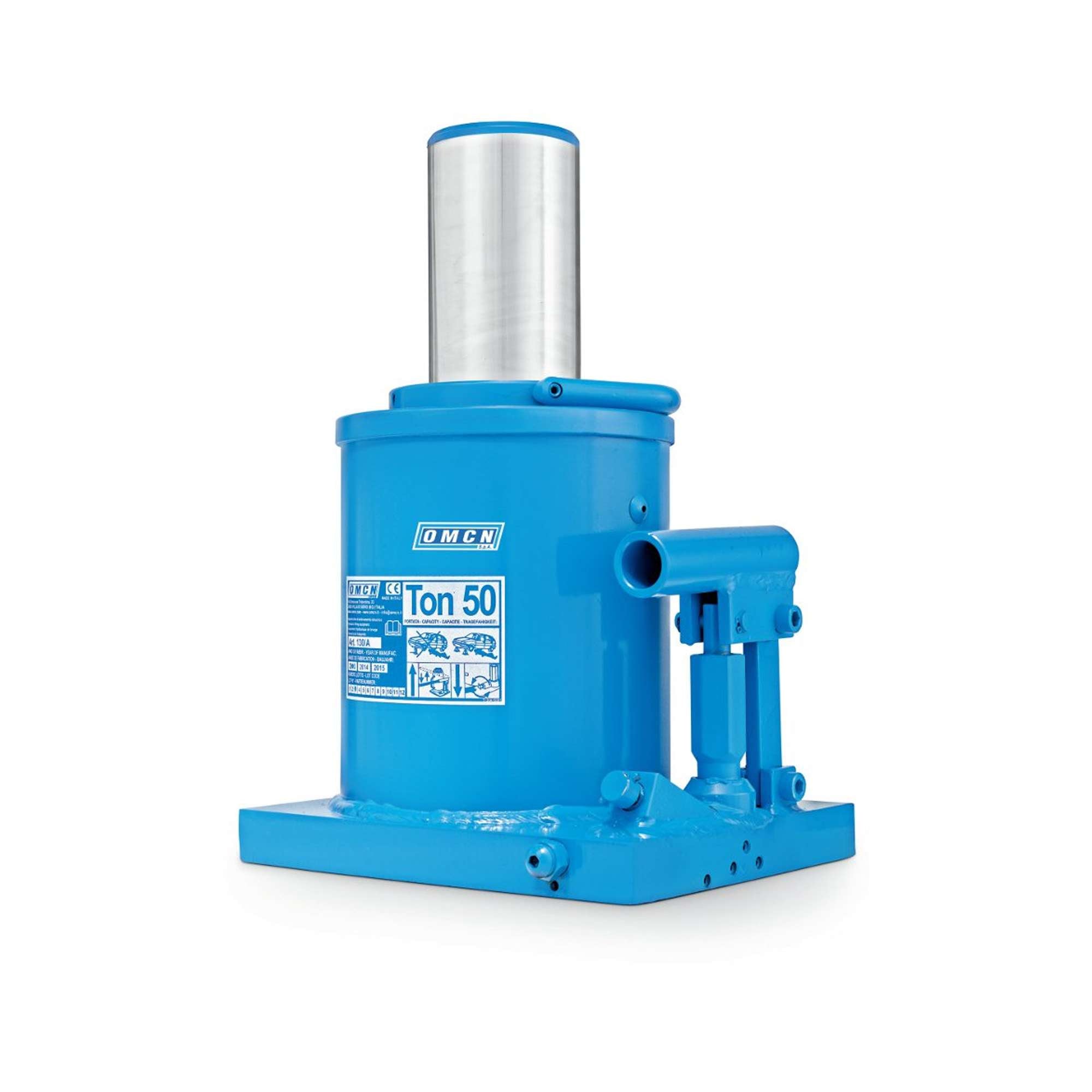 Sollevatore idraulico a bottiglia, alzata 430mm, portata 50000 kg - OMCN 130/A