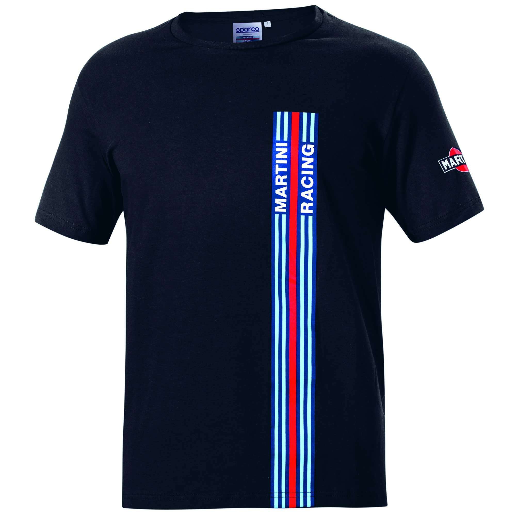 Sparco T-Shirt Big Stripes Martini-R nero-abbigliamento