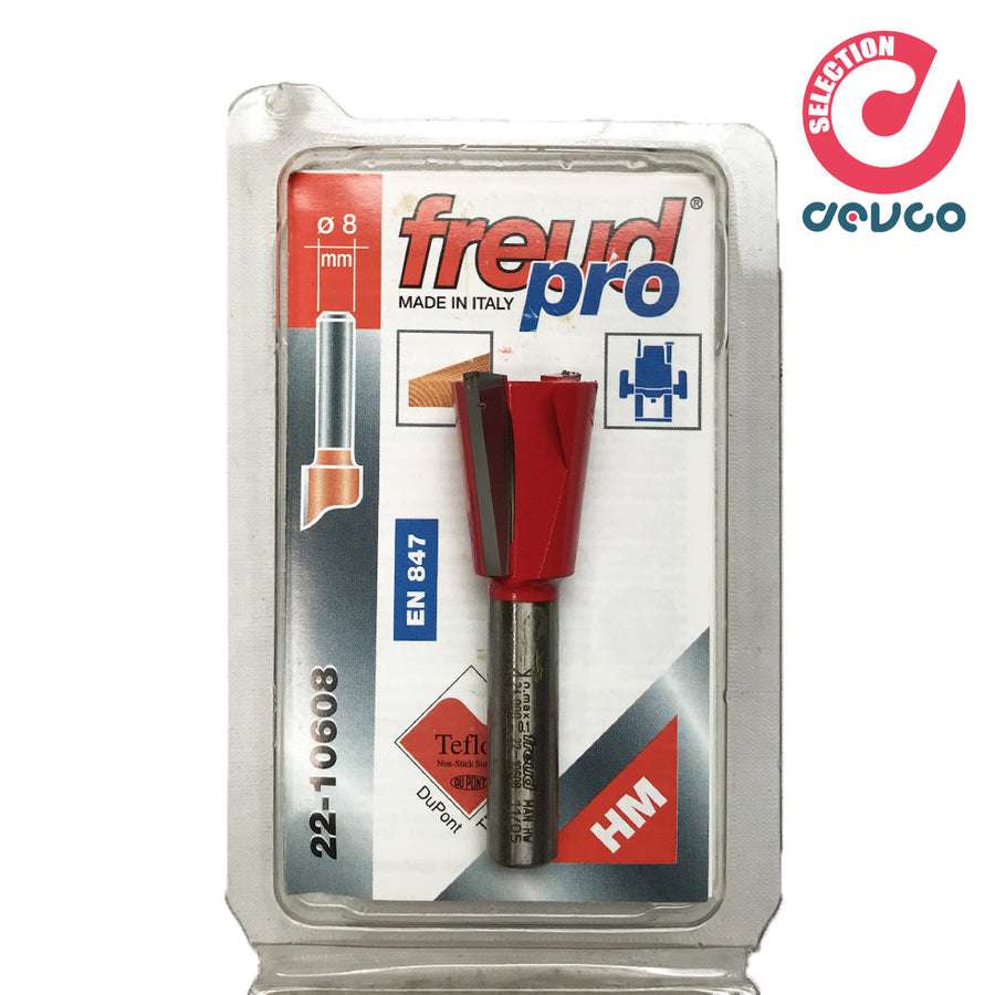 Fresa 2 taglienti per legno diametro 8 Freud - 22-10608