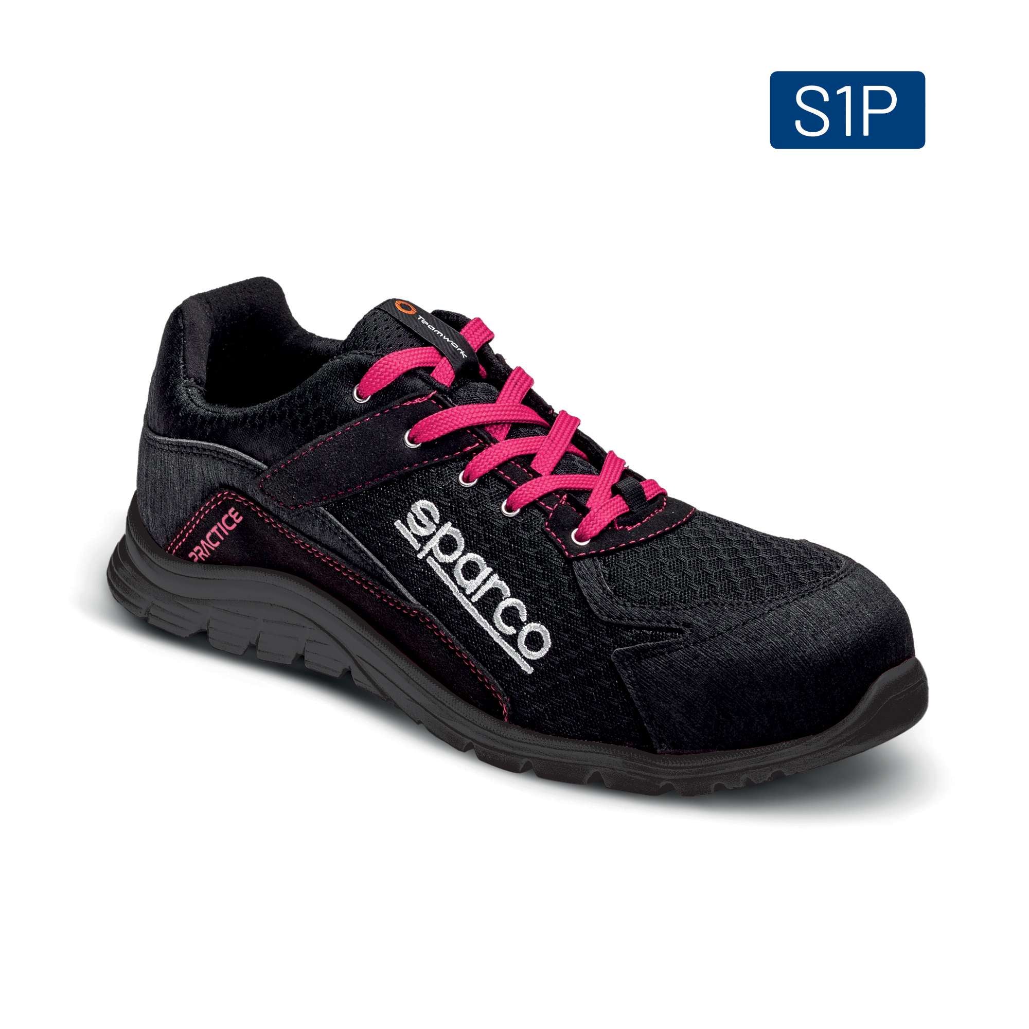 Sparco Scarpe antinfortunistiche Practice JODY S1P nero/fucsia